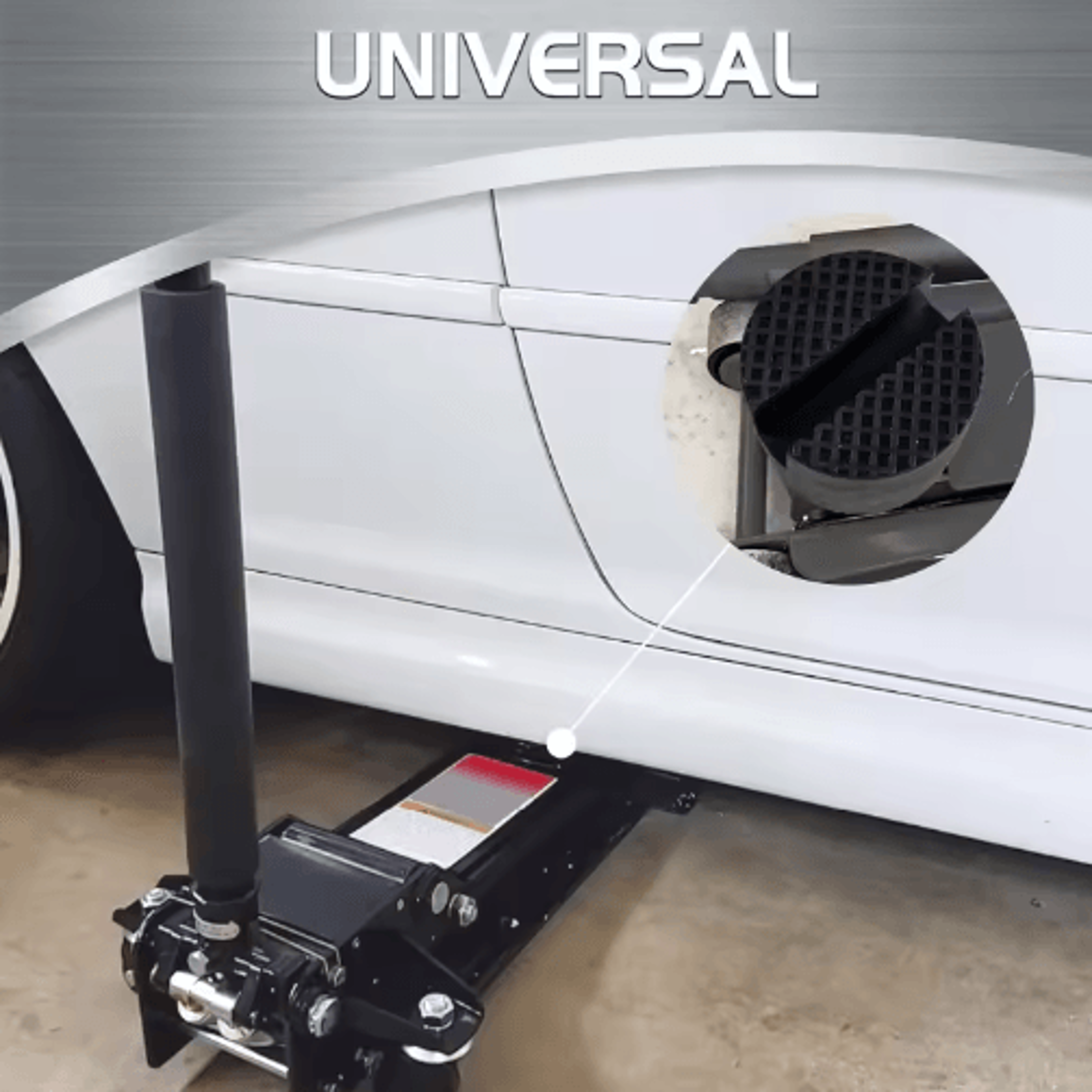 2PCS Universal Rubber Jack Support Pads  Slotted Floor Jack Adapter For Vehicle Lifting 3