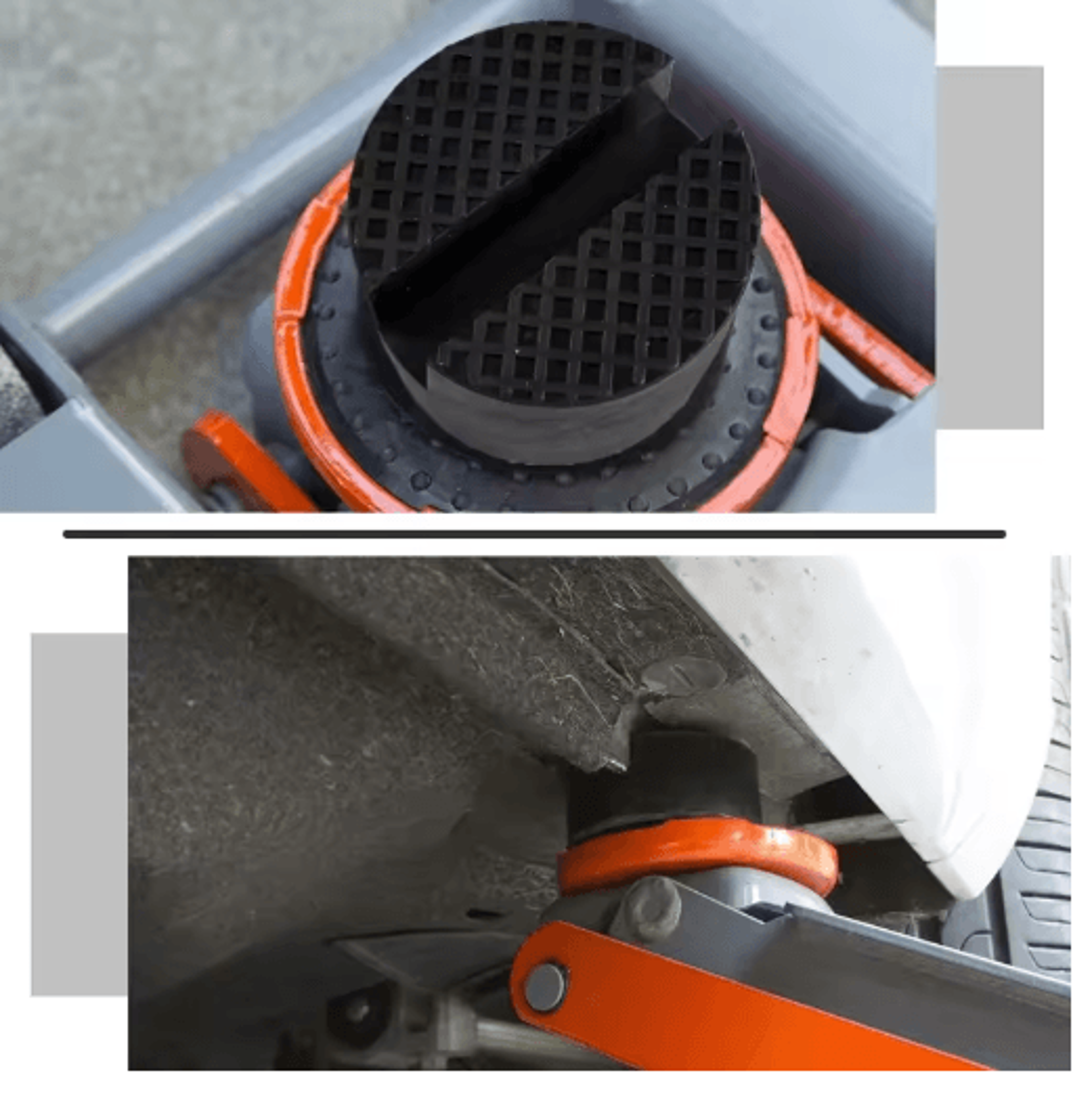 2PCS Universal Rubber Jack Support Pads  Slotted Floor Jack Adapter For Vehicle Lifting 5