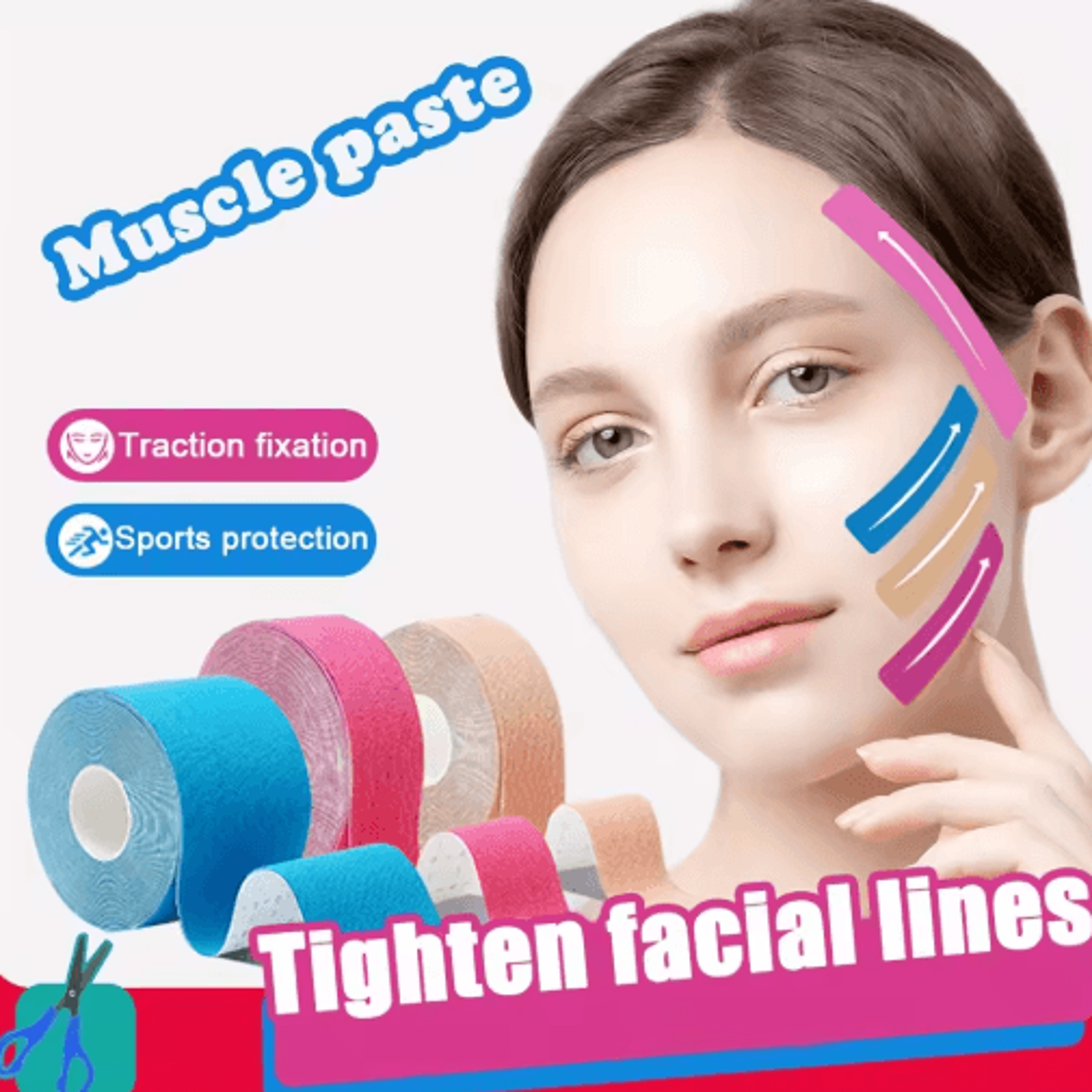 2cm Beauty Face Lifting Tape For Facial Contouring And Skincare Routines 0
