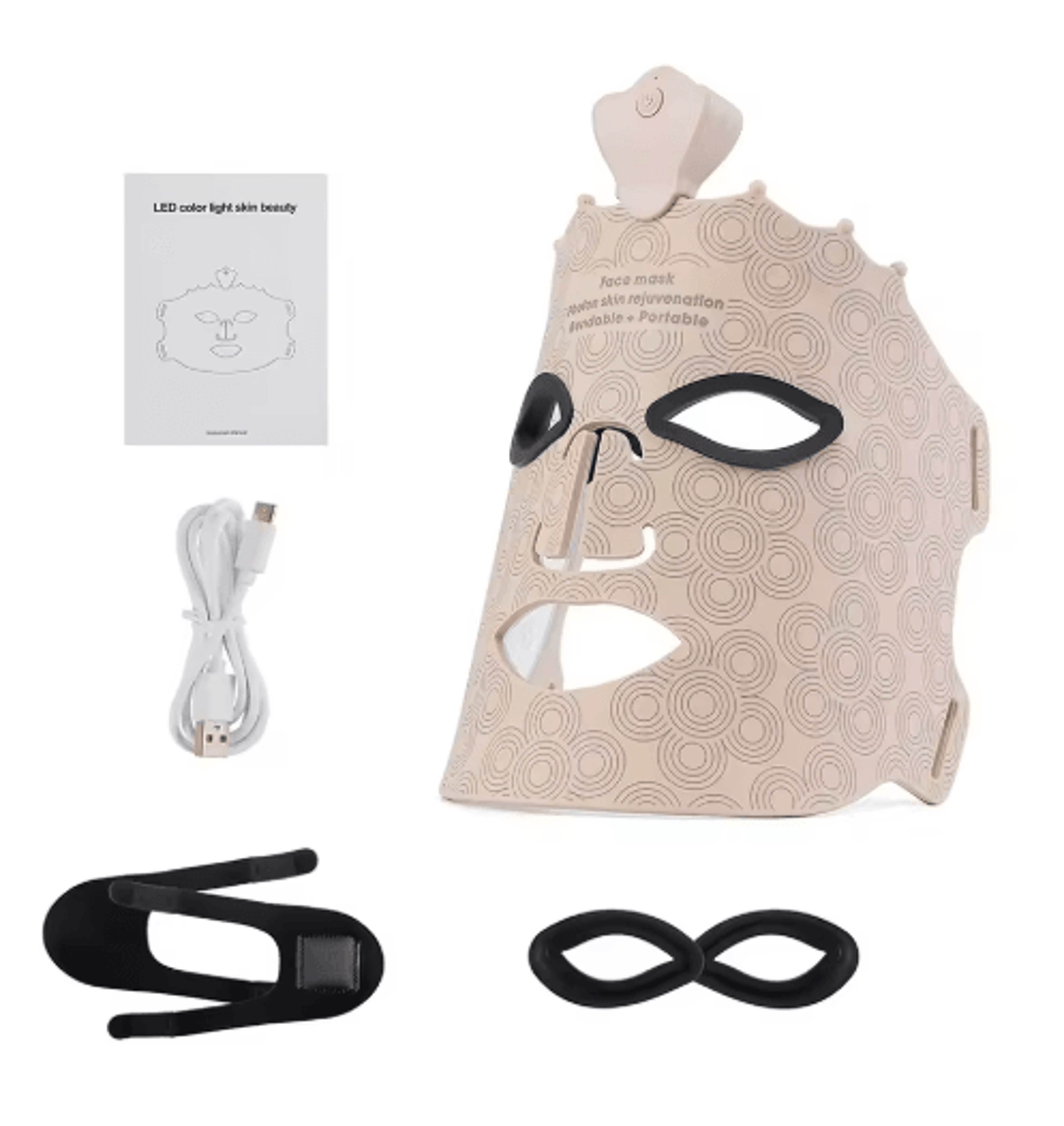 7Color Wireless LED Face Mask  Silicone Photon Light Therapy Beauty Mask 3