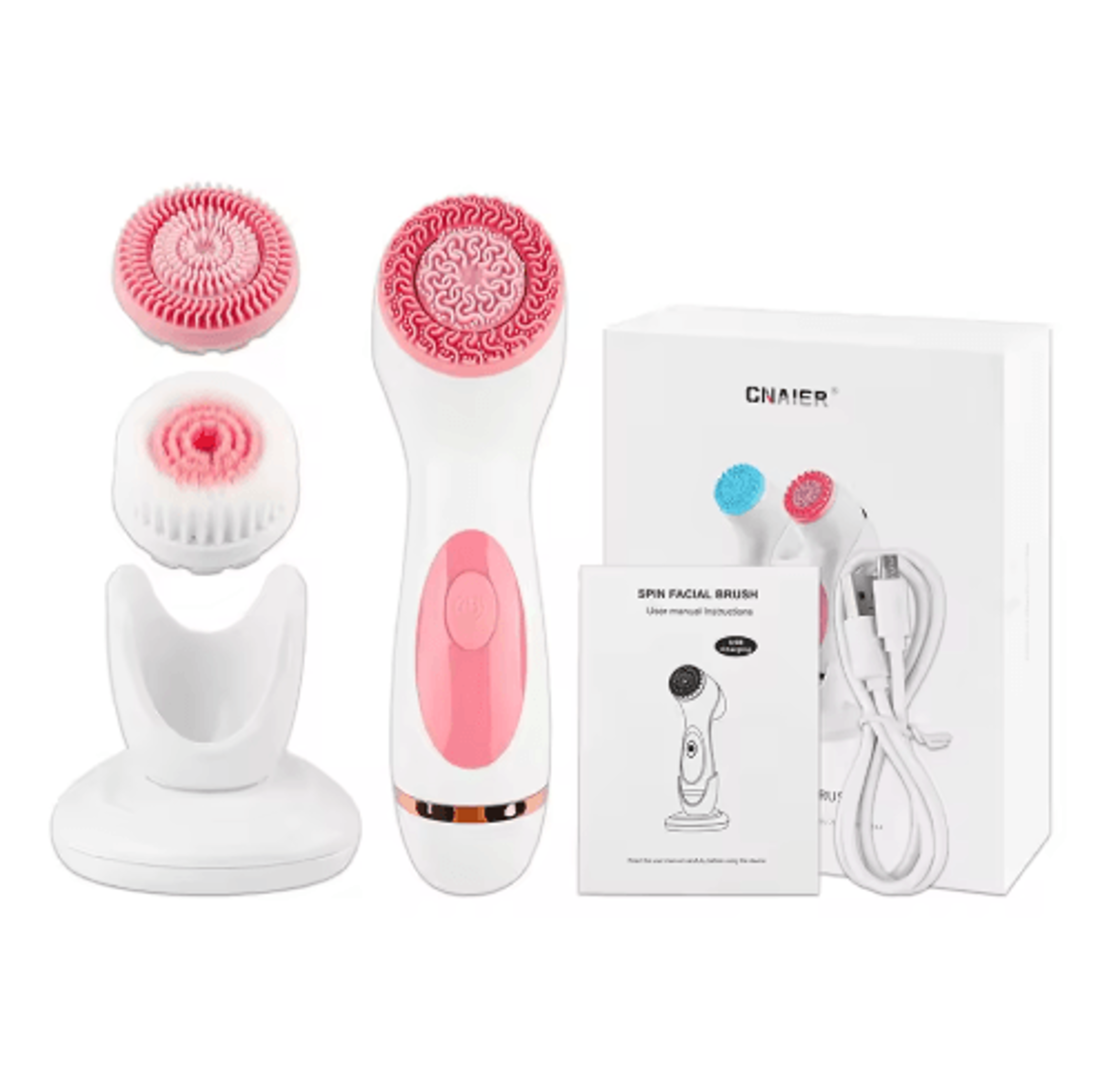3in1 Electric Facial Cleansing Brush  Ultrasonic Sonic Face Cleansing  Massage Tool 2