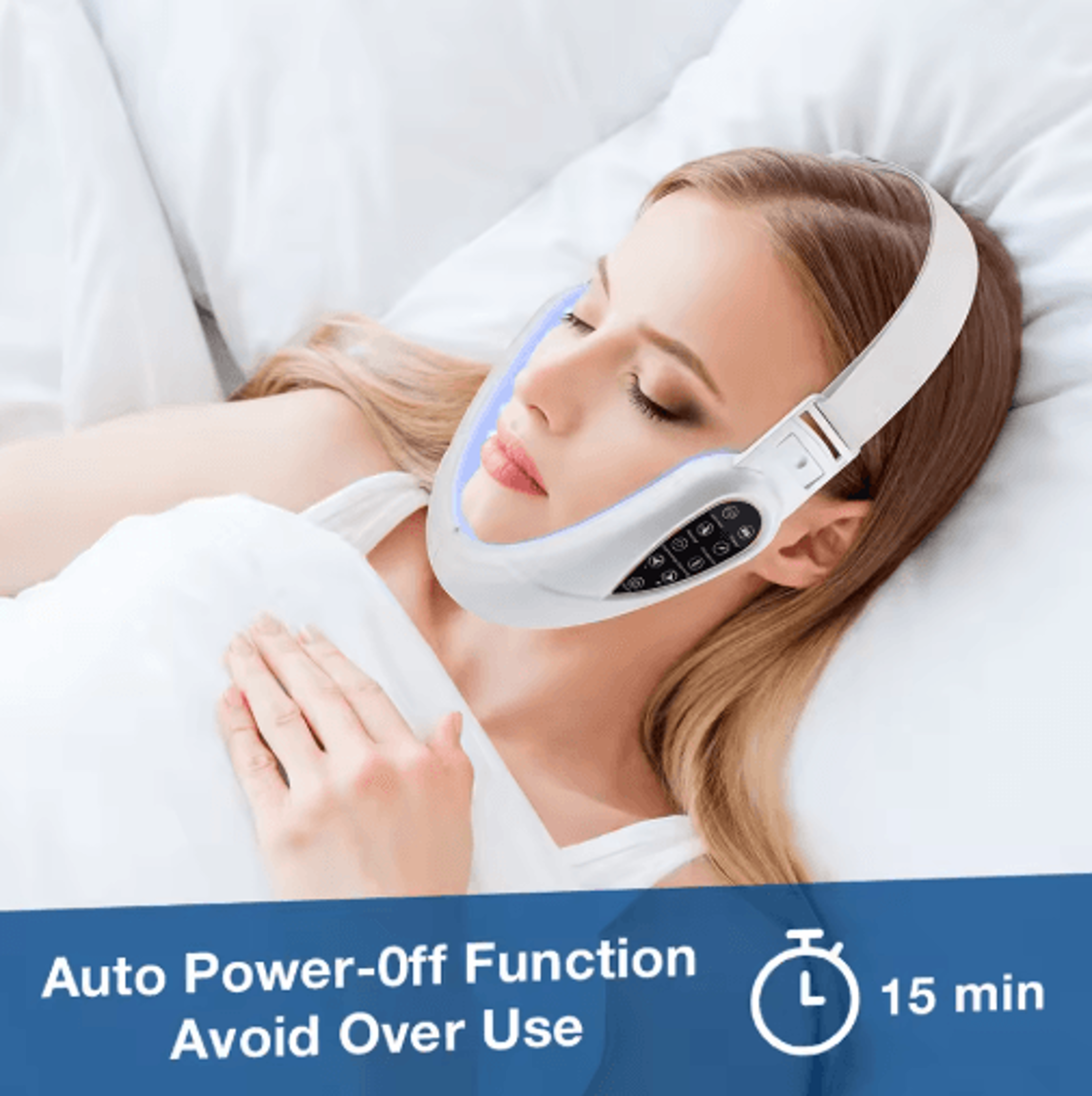 LED V Face Lifting Massager  Facial Vibration Device For Jawline  Chin Care 4