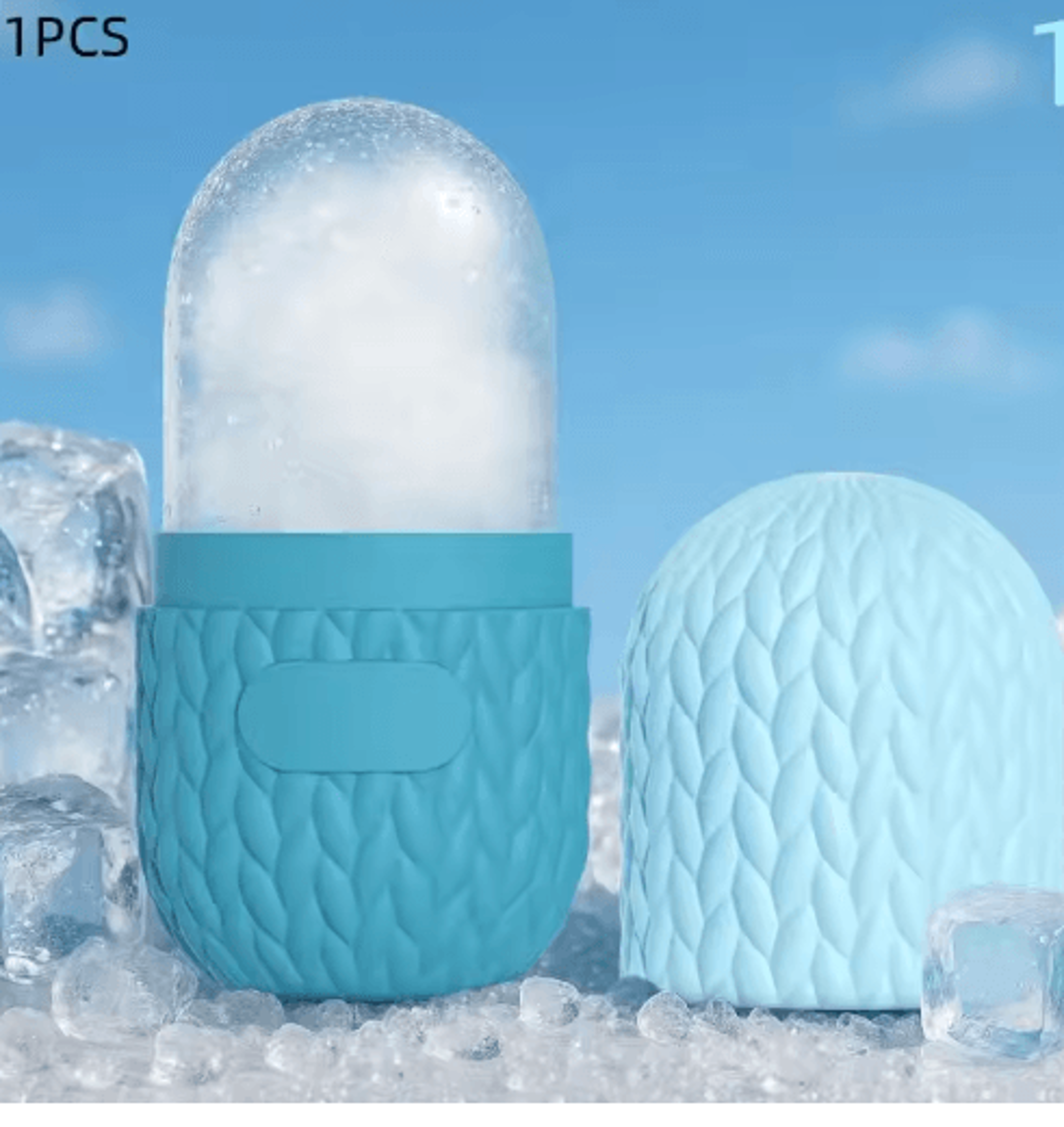 Silicone Face Ice Roller  Reusable Cold Therapy Beauty Tool For Refreshing Skincare 12