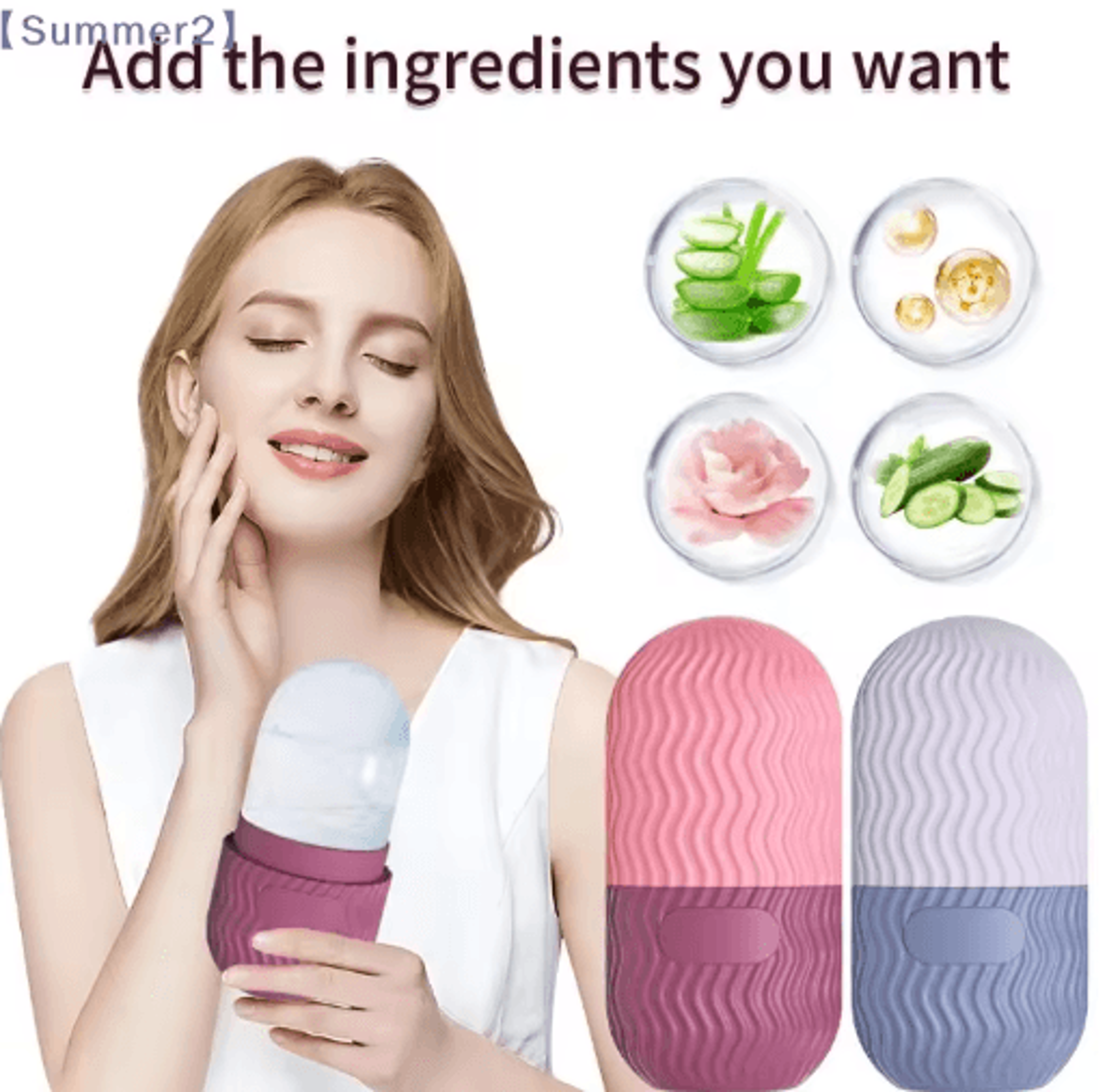 Silicone Face Ice Roller  Reusable Cold Therapy Beauty Tool For Refreshing Skincare 19