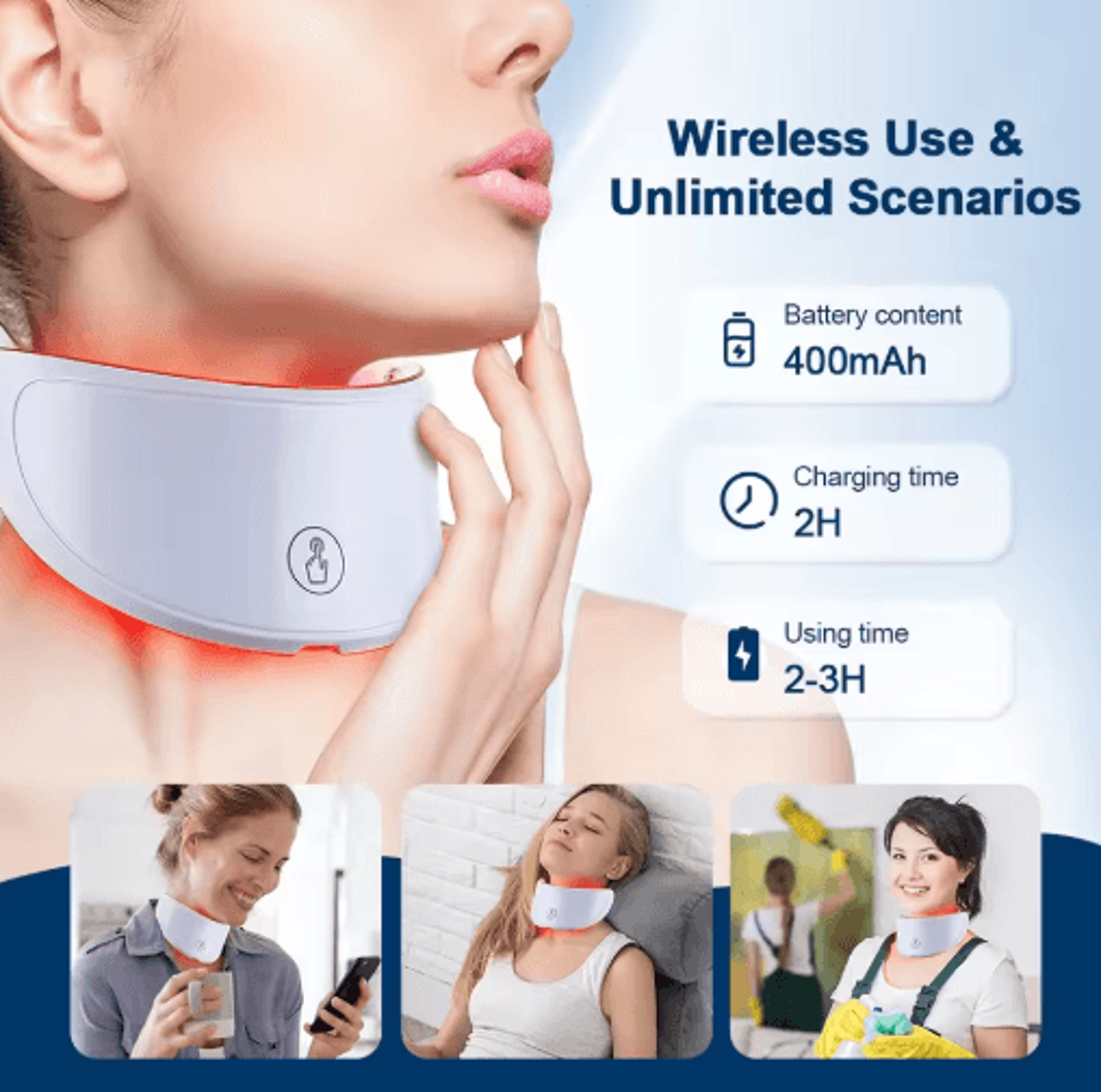 7Color LED Neck Mask  Photon Light Therapy Beauty Mask For Neck Skincare 3