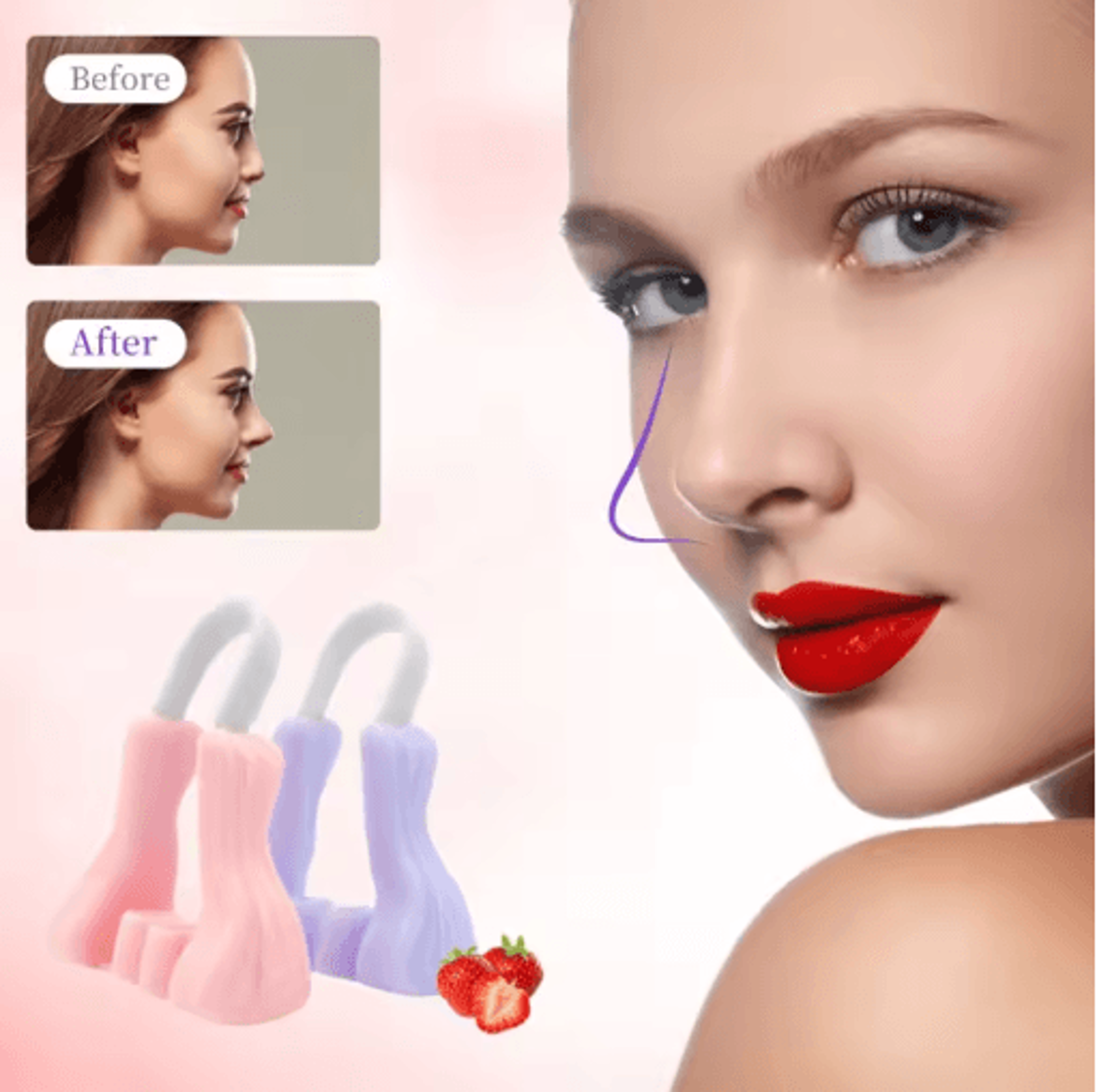 Silicone Nose Shaper Clip  Comfortable Nose Lifting  Shaping Beauty Tool 7
