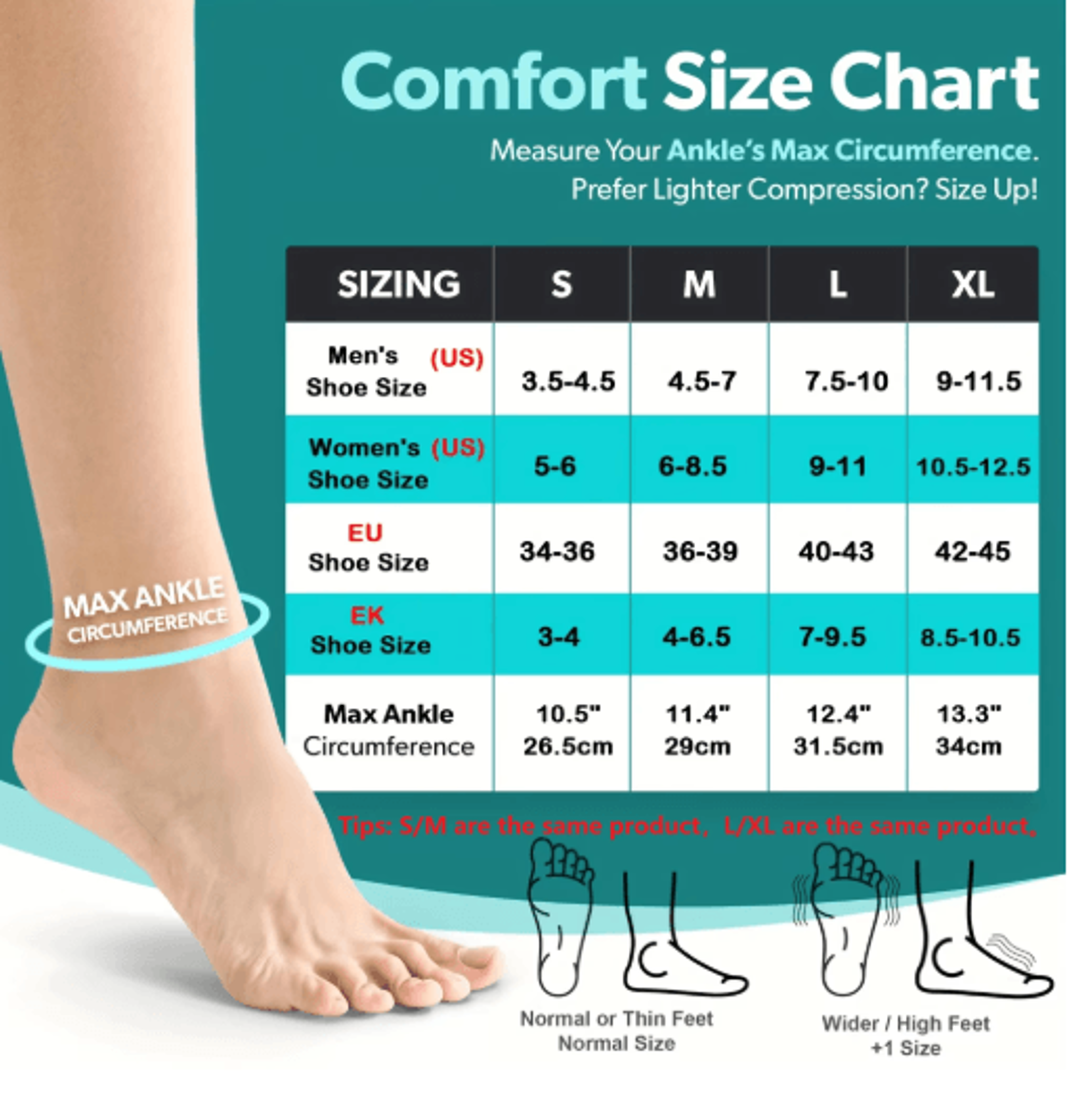 OpenToe Ankle Compression Socks With Arch Support  Compression Foot Sleeves 1 Pair 7