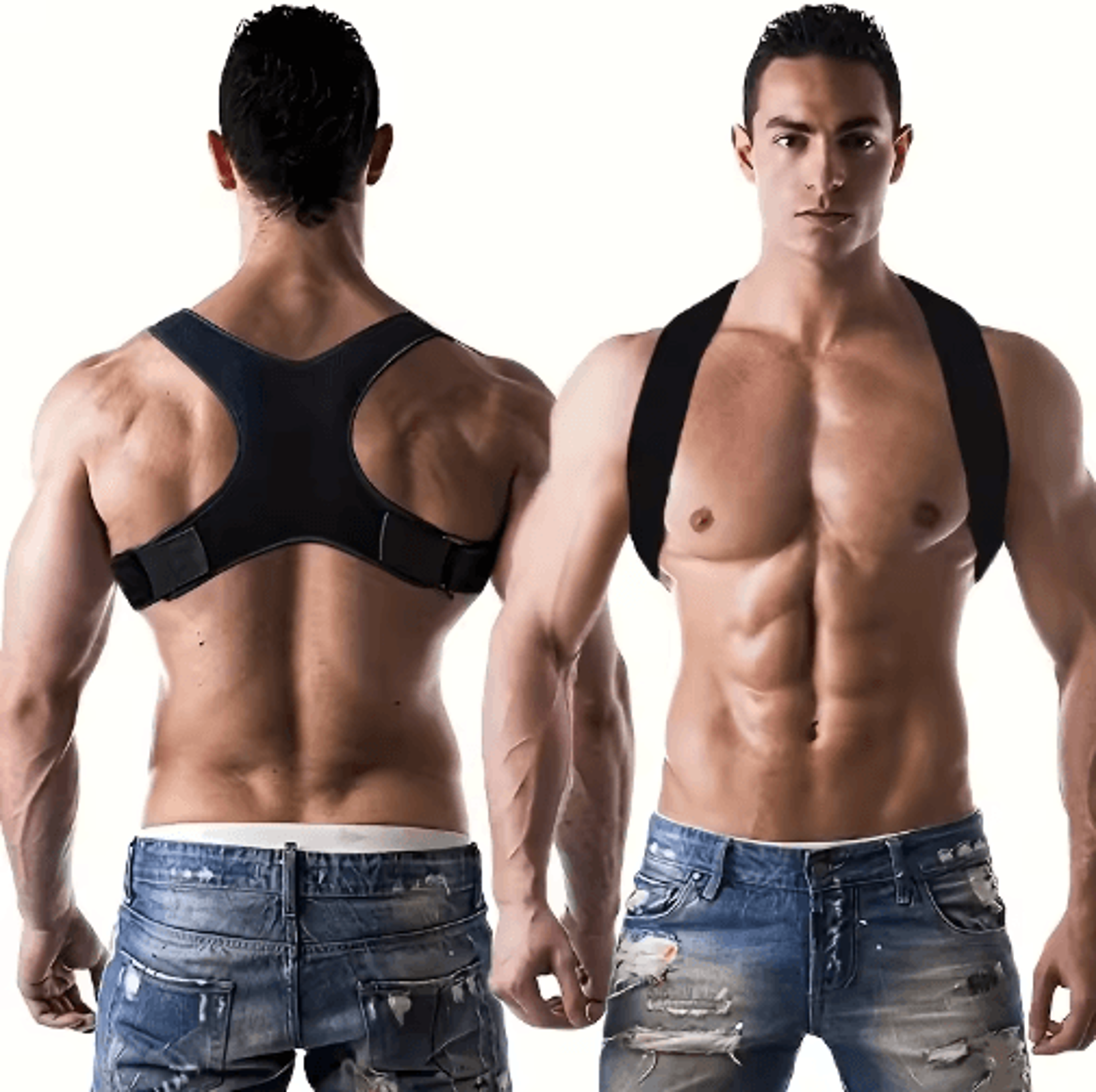 Adjustable Posture Corrector Back Support Belt  Breathable Ergonomic Brace 0
