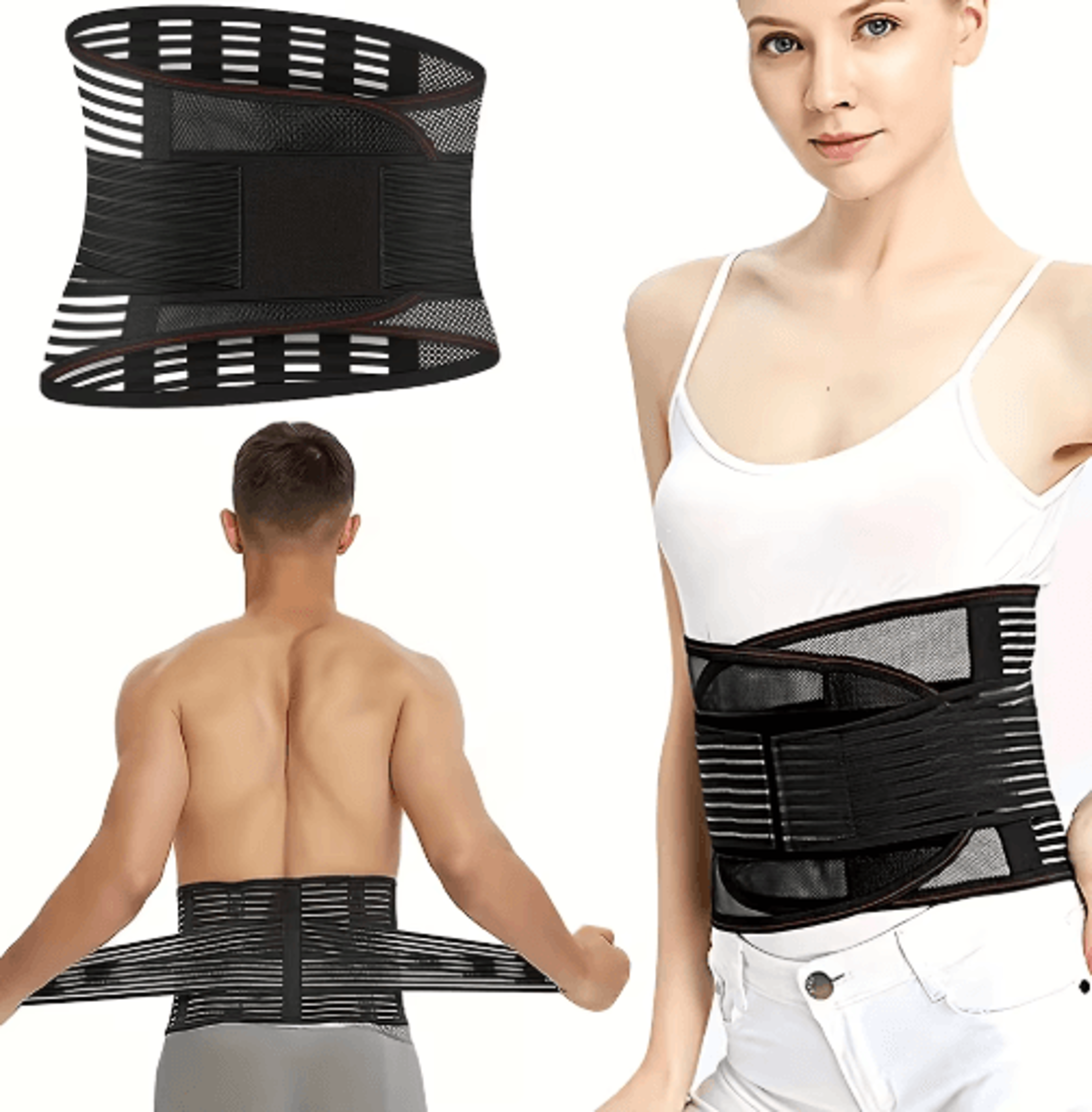 Lower Back Brace  Adjustable Lumbar Support Belt For Work Lifting  Everyday Support 0