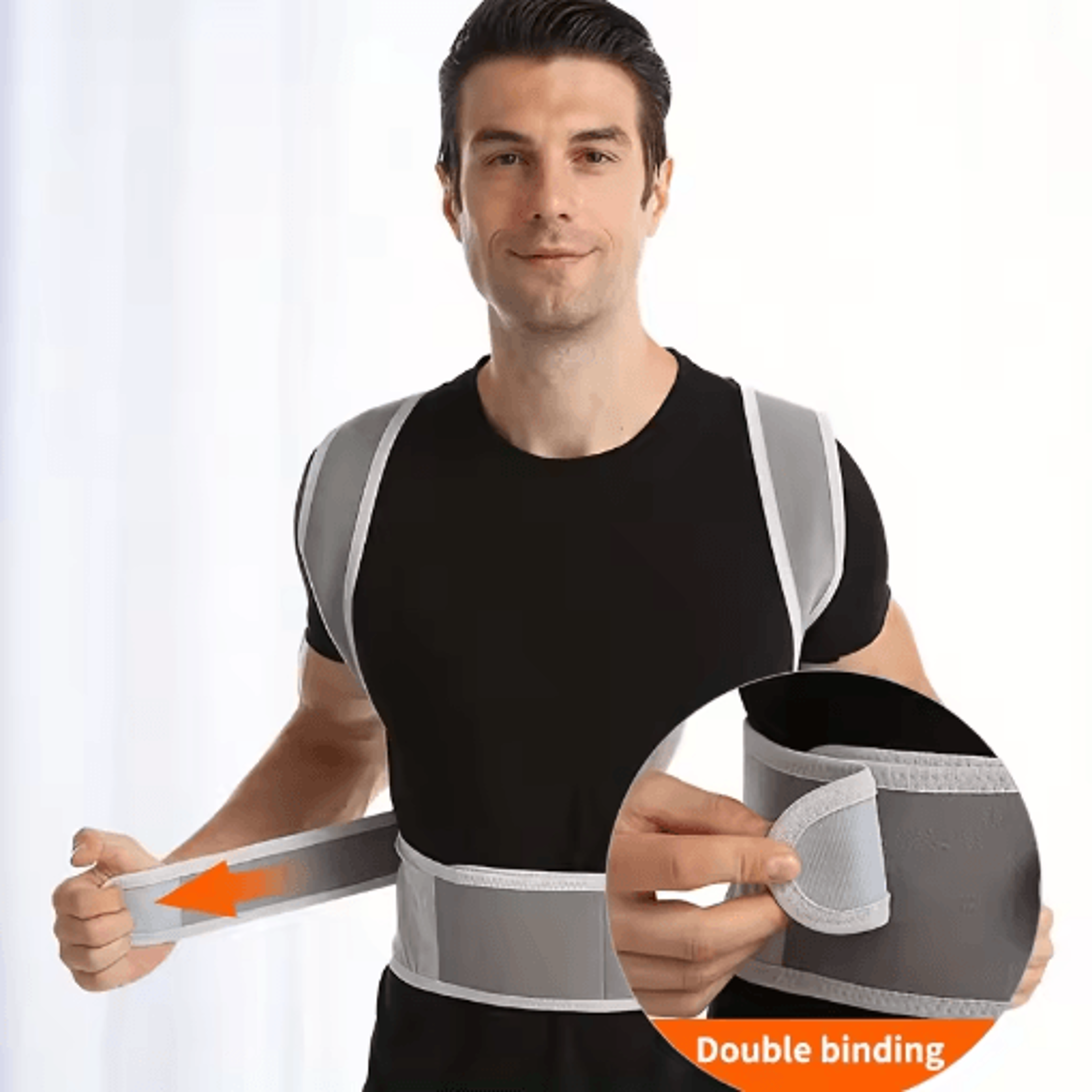 Universal Posture Corrector Belt  Adjustable Back Support Brace For Men  Women 4