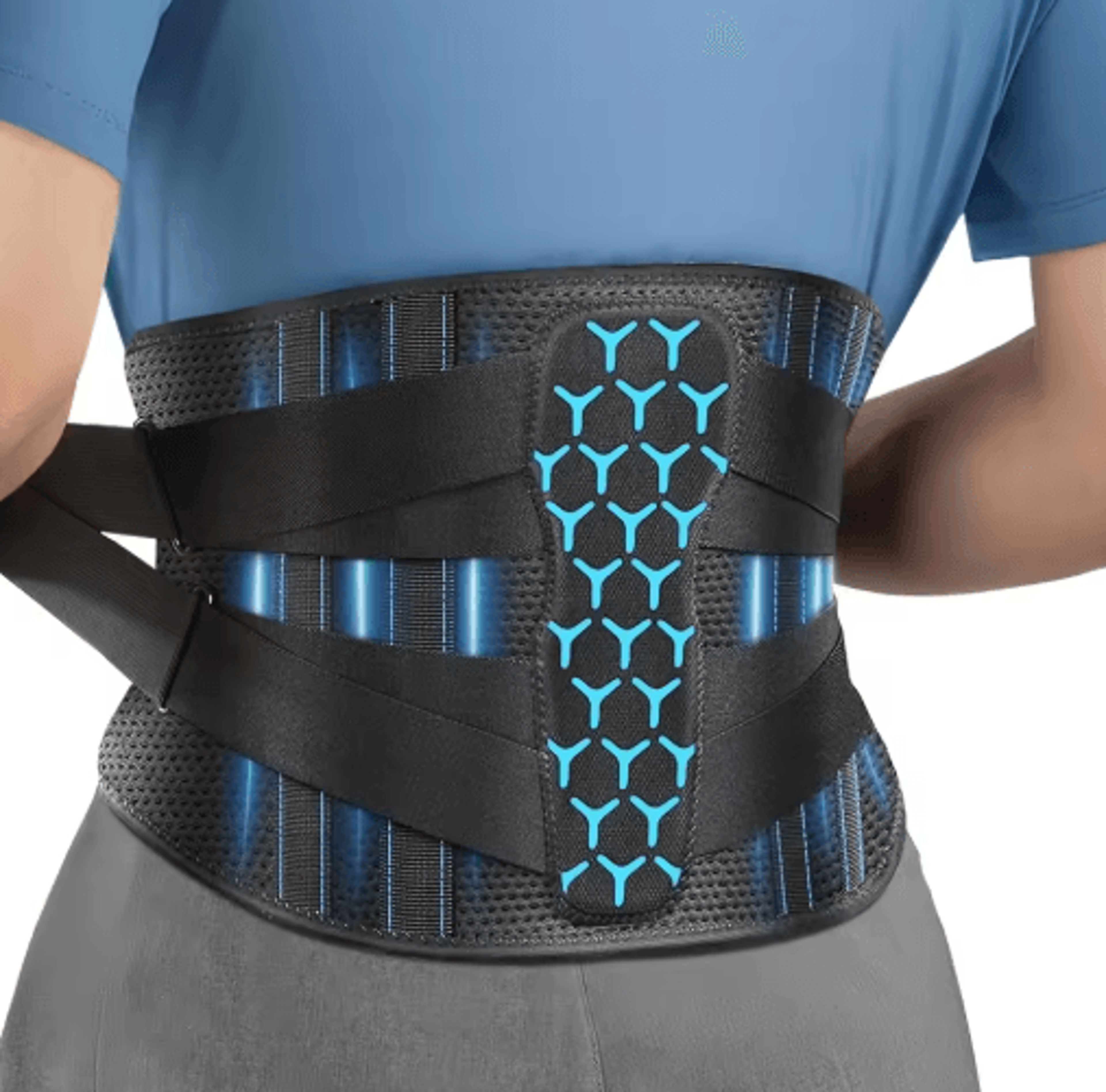 Back Brace  Breathable Adjustable Lumbar Support Belt For Work Daily Activities  Everyday Comfort 2