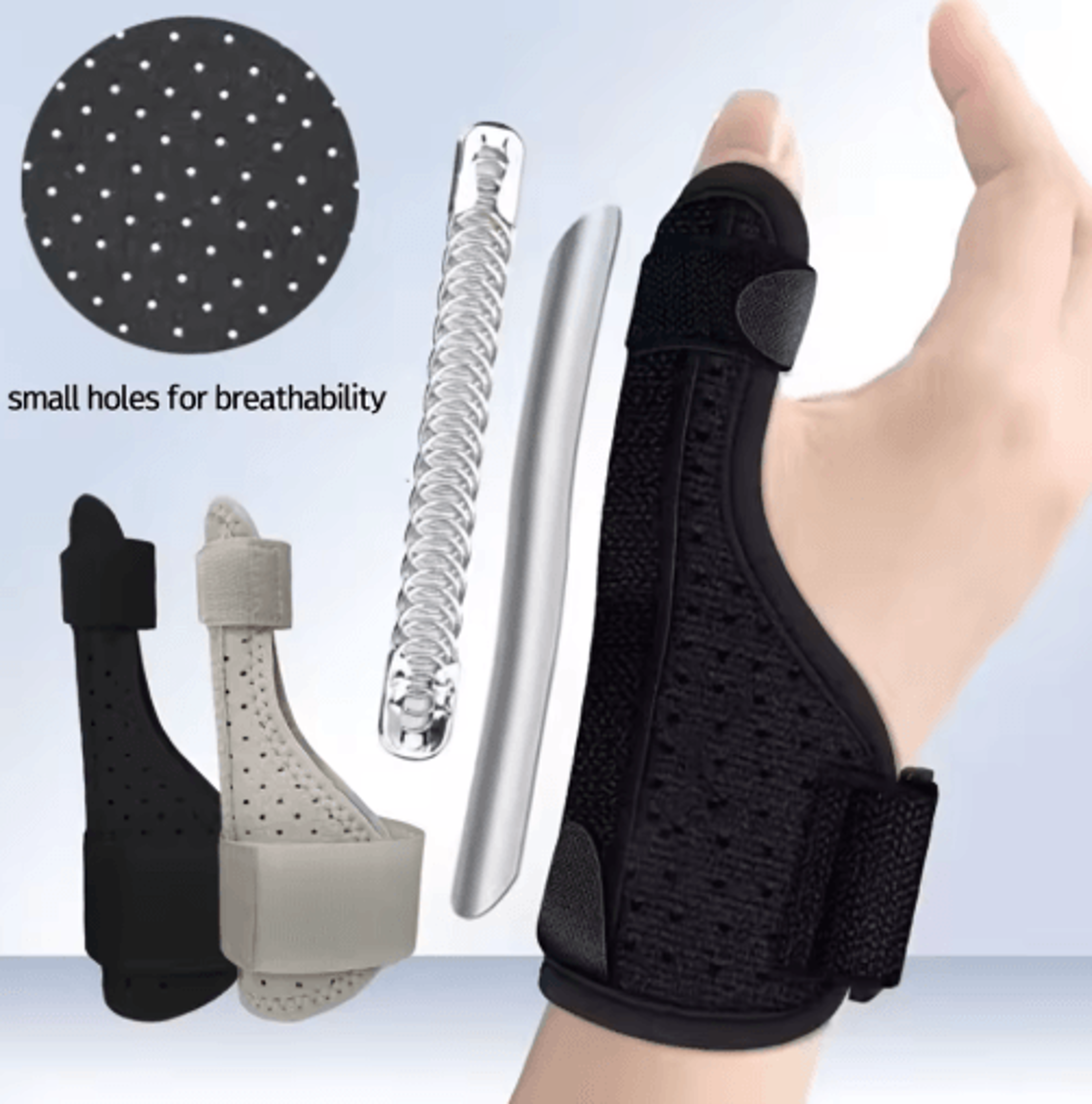 Adjustable Thumb  Wrist Support Brace  Breathable Wrist Brace With Aluminum Support Plate For Left  0