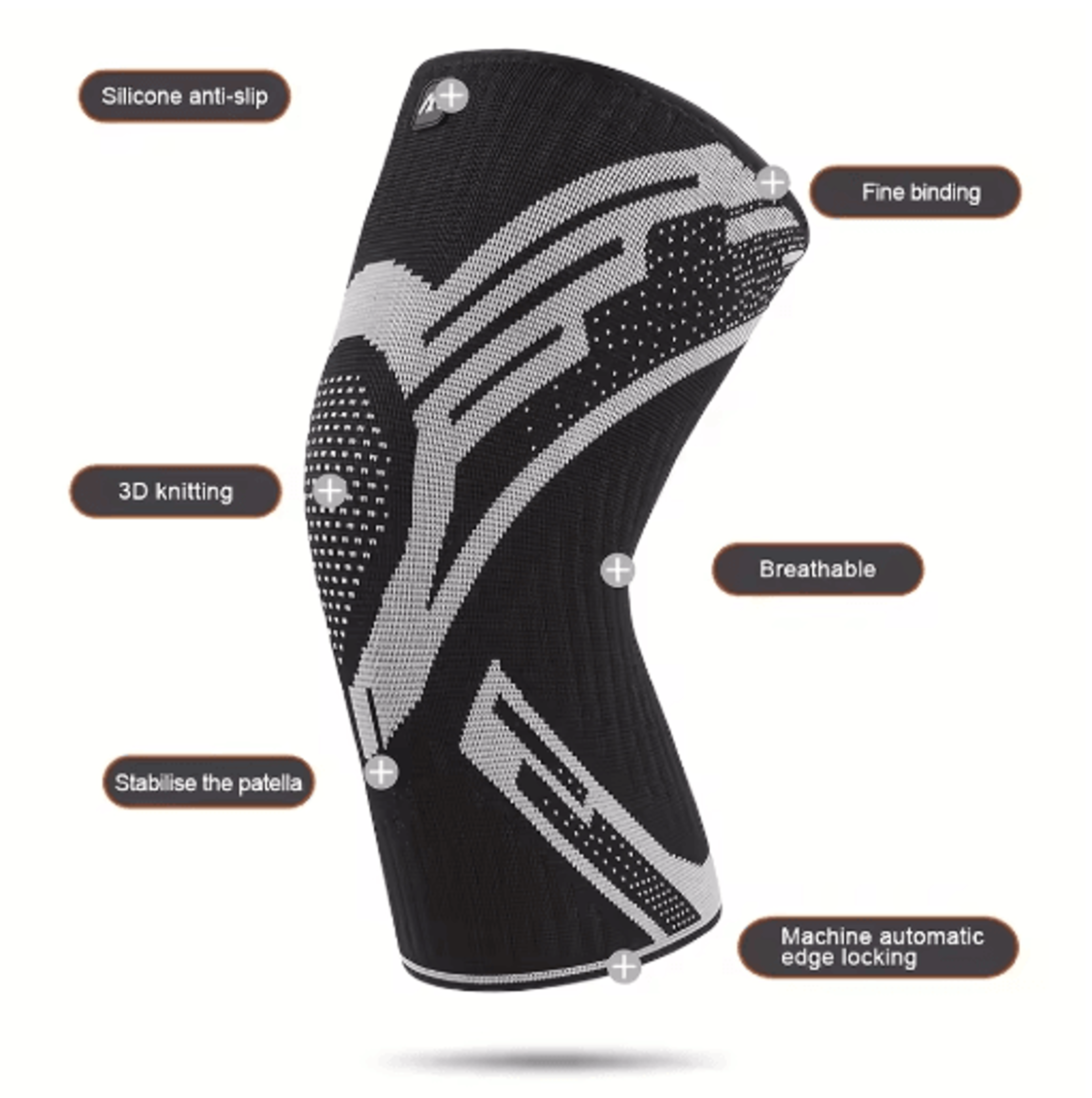Compression Knee Sleeve Knee Support Brace Knee Brace For Sports Compression Knee Brace Sports Knee 5