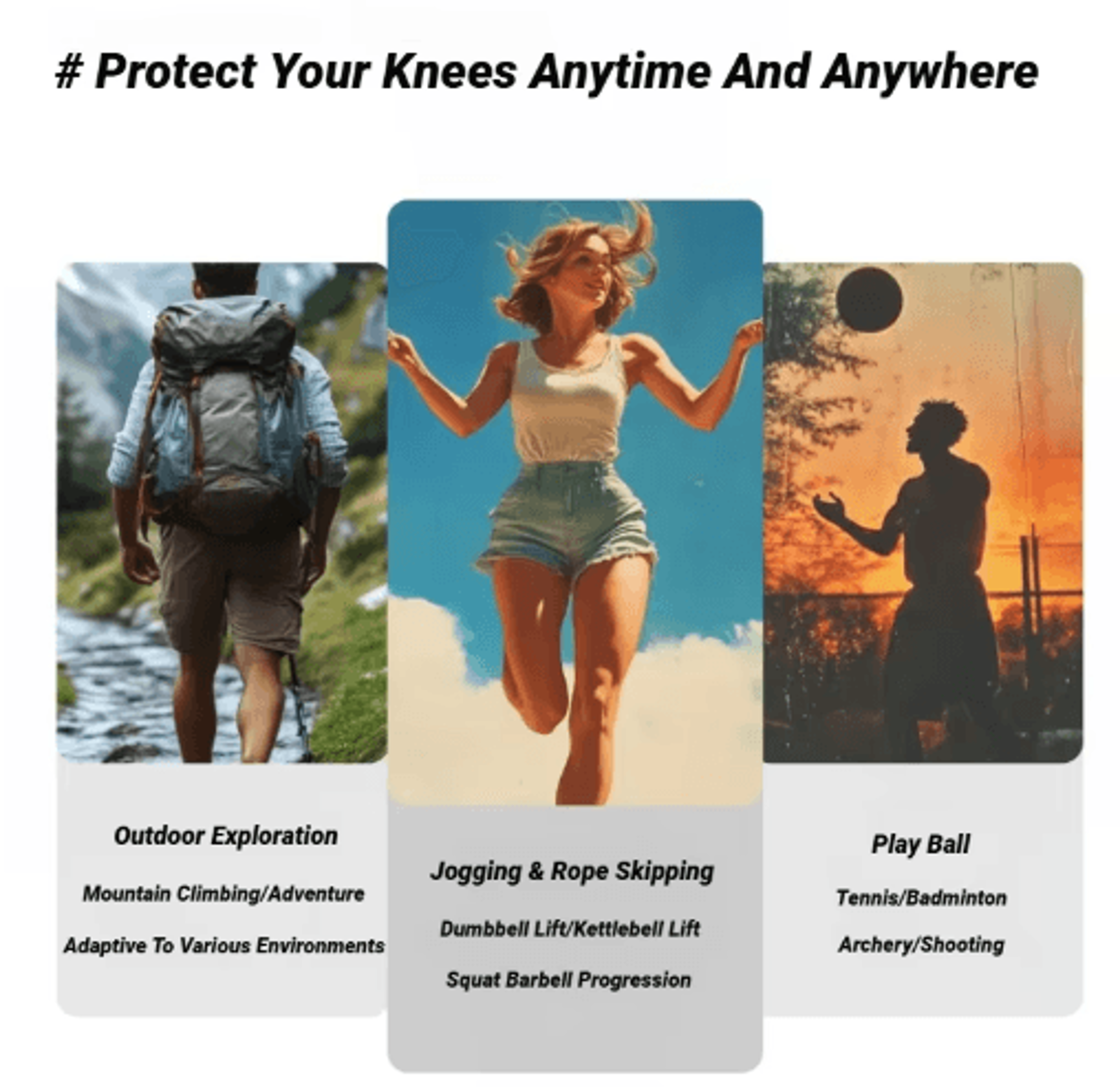 Adjustable Silicone Patella Knee Strap  ShockAbsorbing Compression Knee Support Brace 5