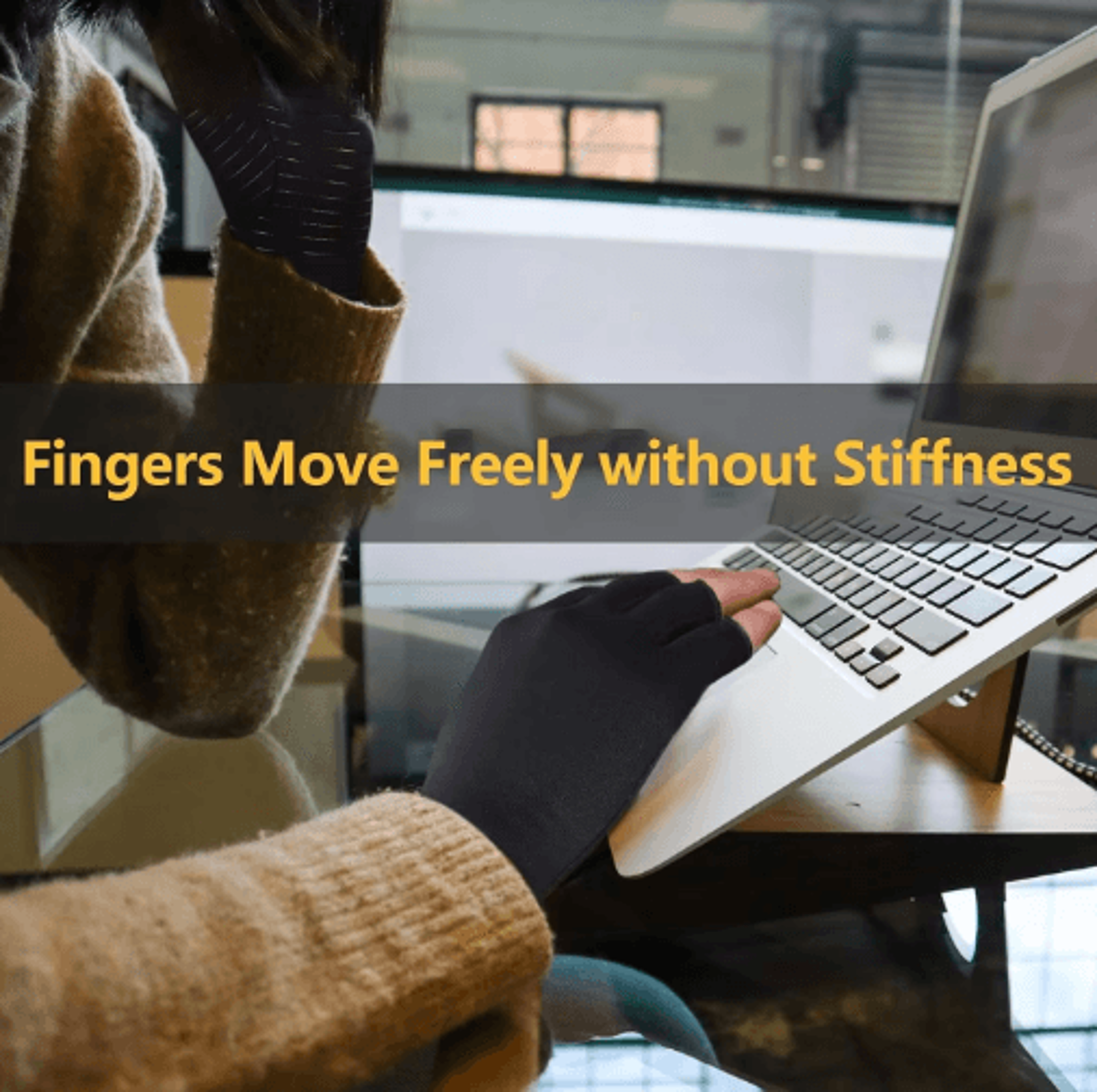 1 Pair Copper Compression Arthritis Gloves  Comfortable Hand Support For Everyday Activities 3