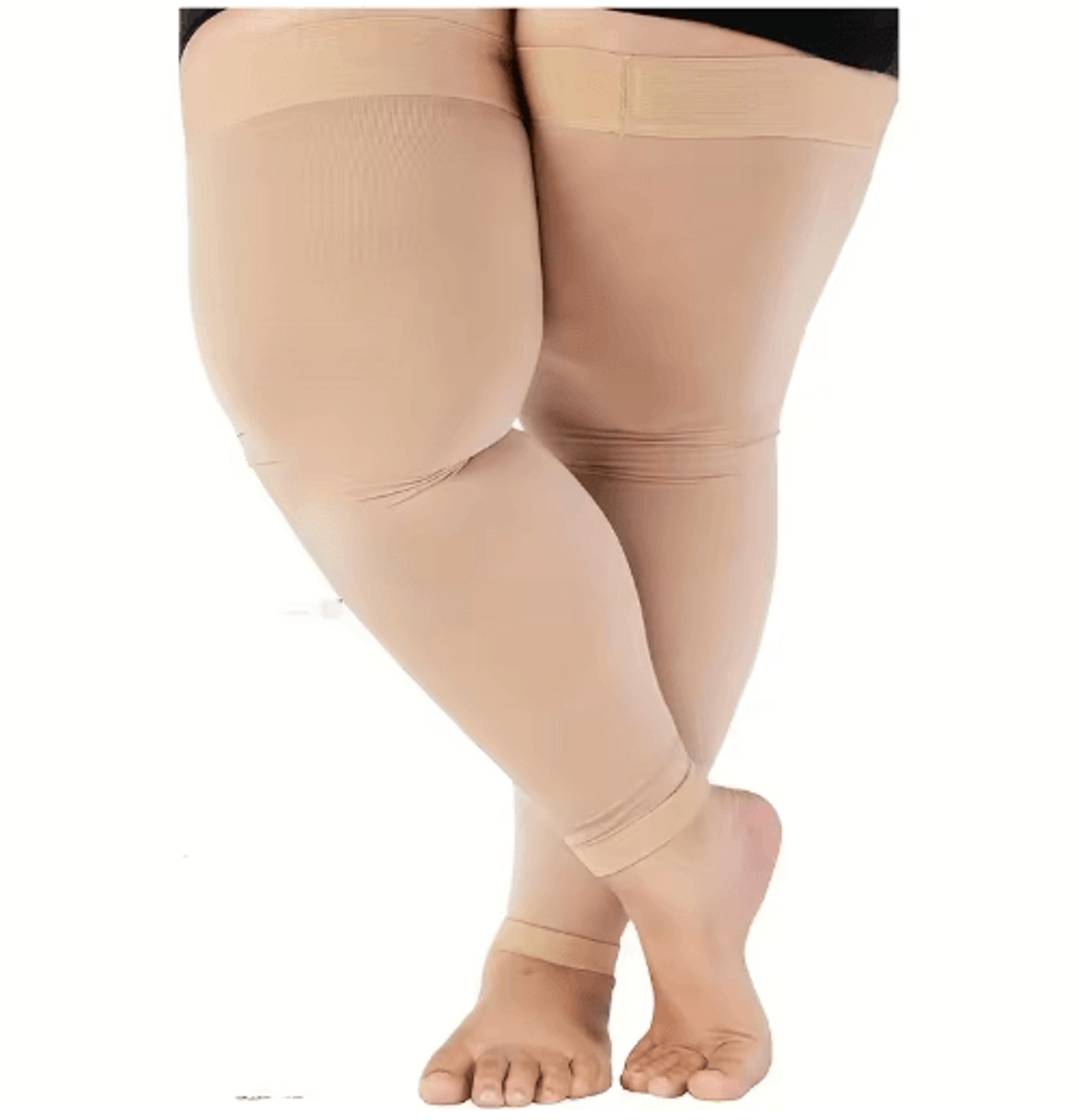 1 Pair Oversized Compression KneeHigh  ThreeQuarter Socks  Segmented Support Socks 2XLto 7XL 1