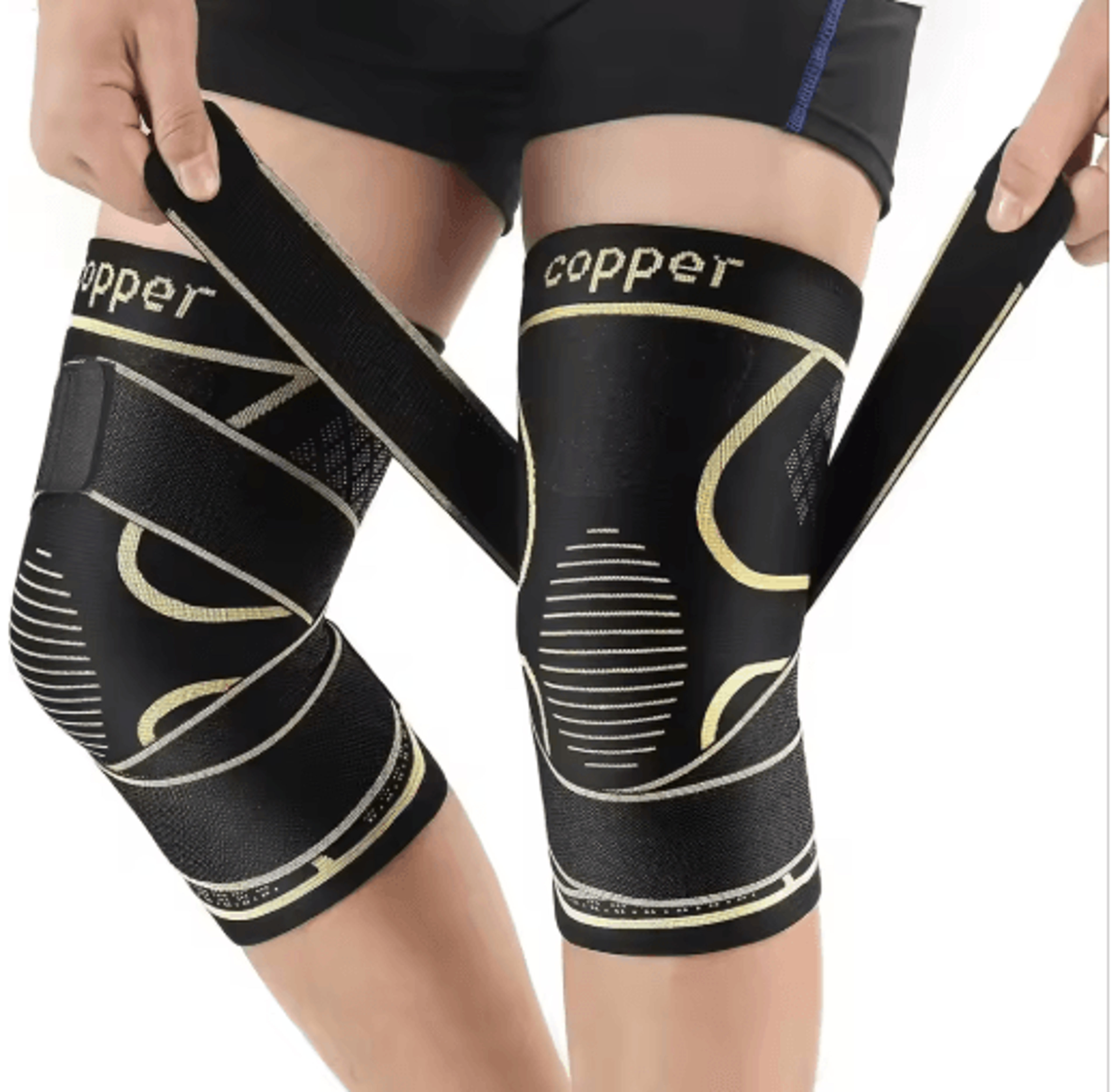 Copper Knee Compression Brace With Adjustable Strap  Unisex Knee Support Sleeve 2