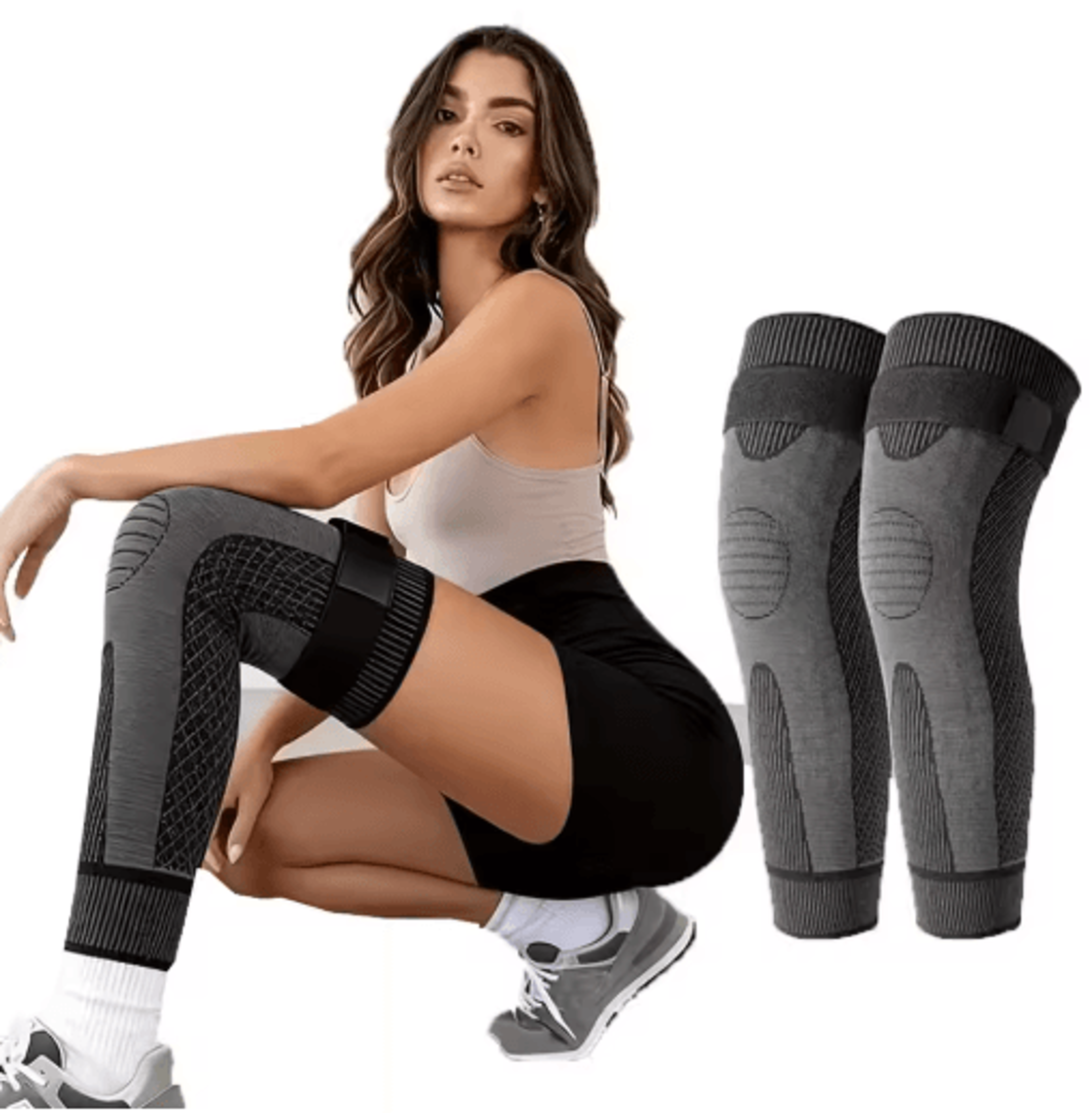 Compression Knee Sleeves Knee Support Sleeves Elastic Knee Sleeves Knee Compression Brace Sports Kn 6
