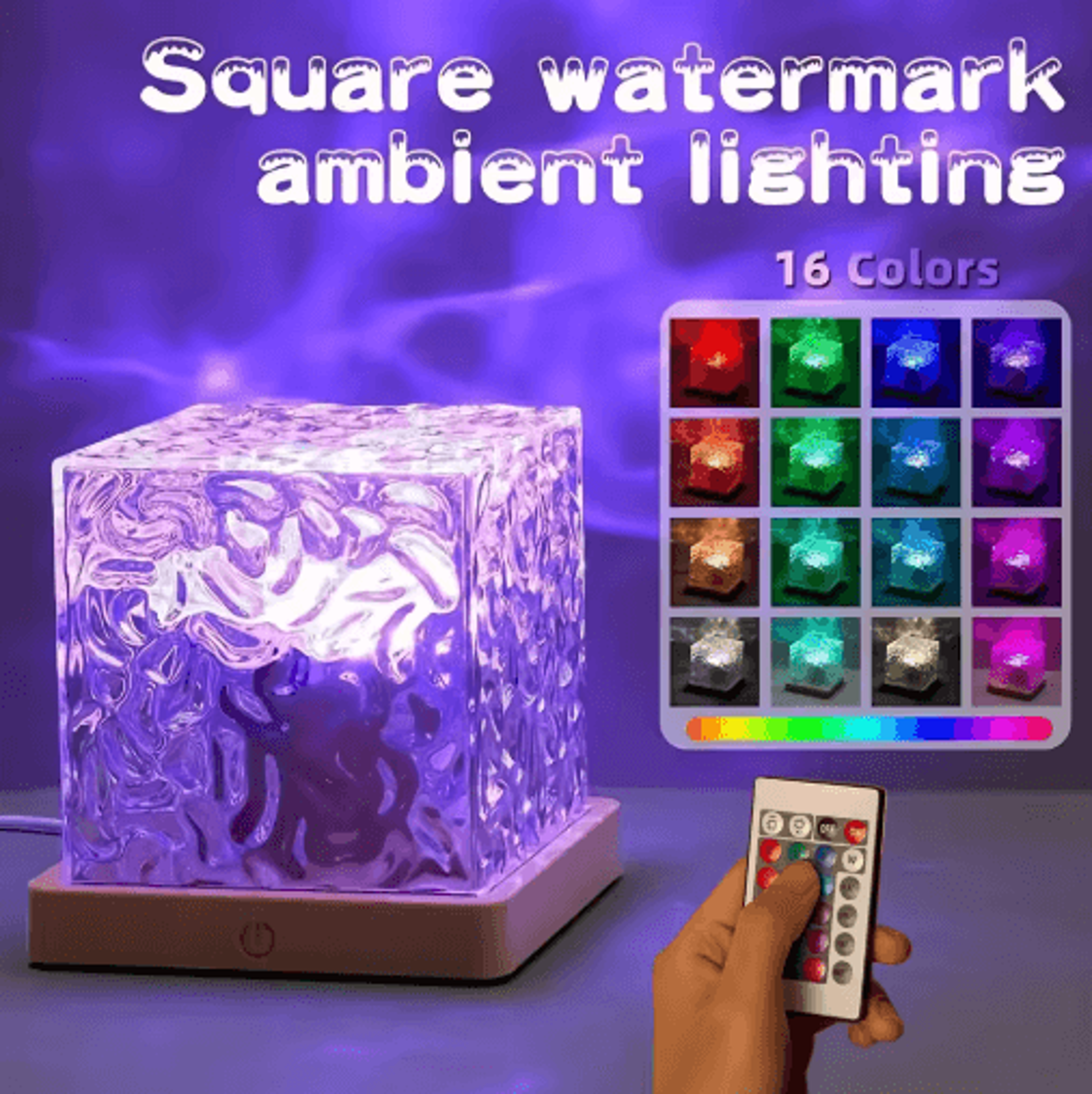 Ocean Wave Projector Aurora Projector Light RGB Night Light Water Ripple Projector Ambient Lighting 1