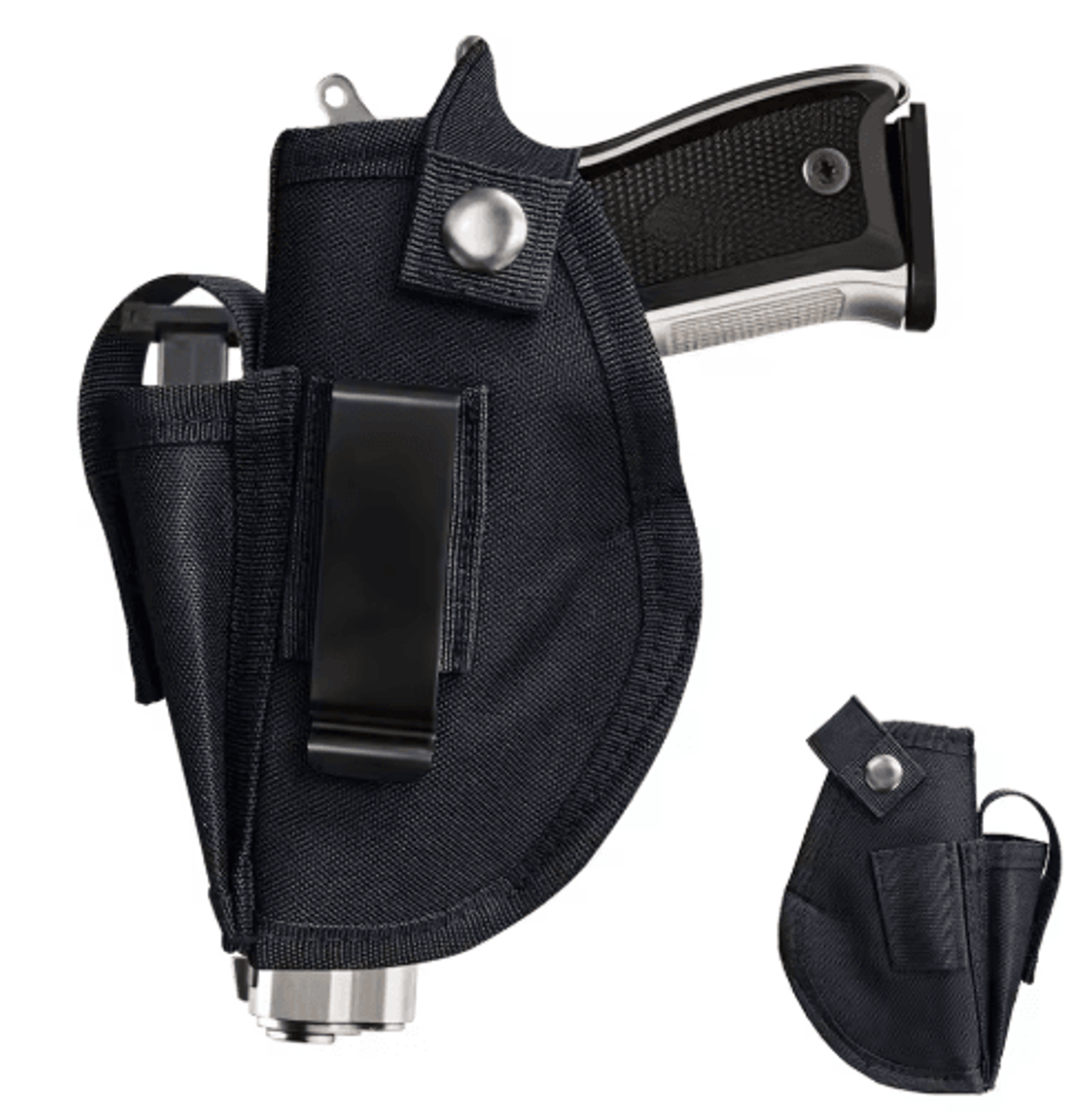 Interchangeable MOLLECompatible Belt Holster With Magazine Pouch 2