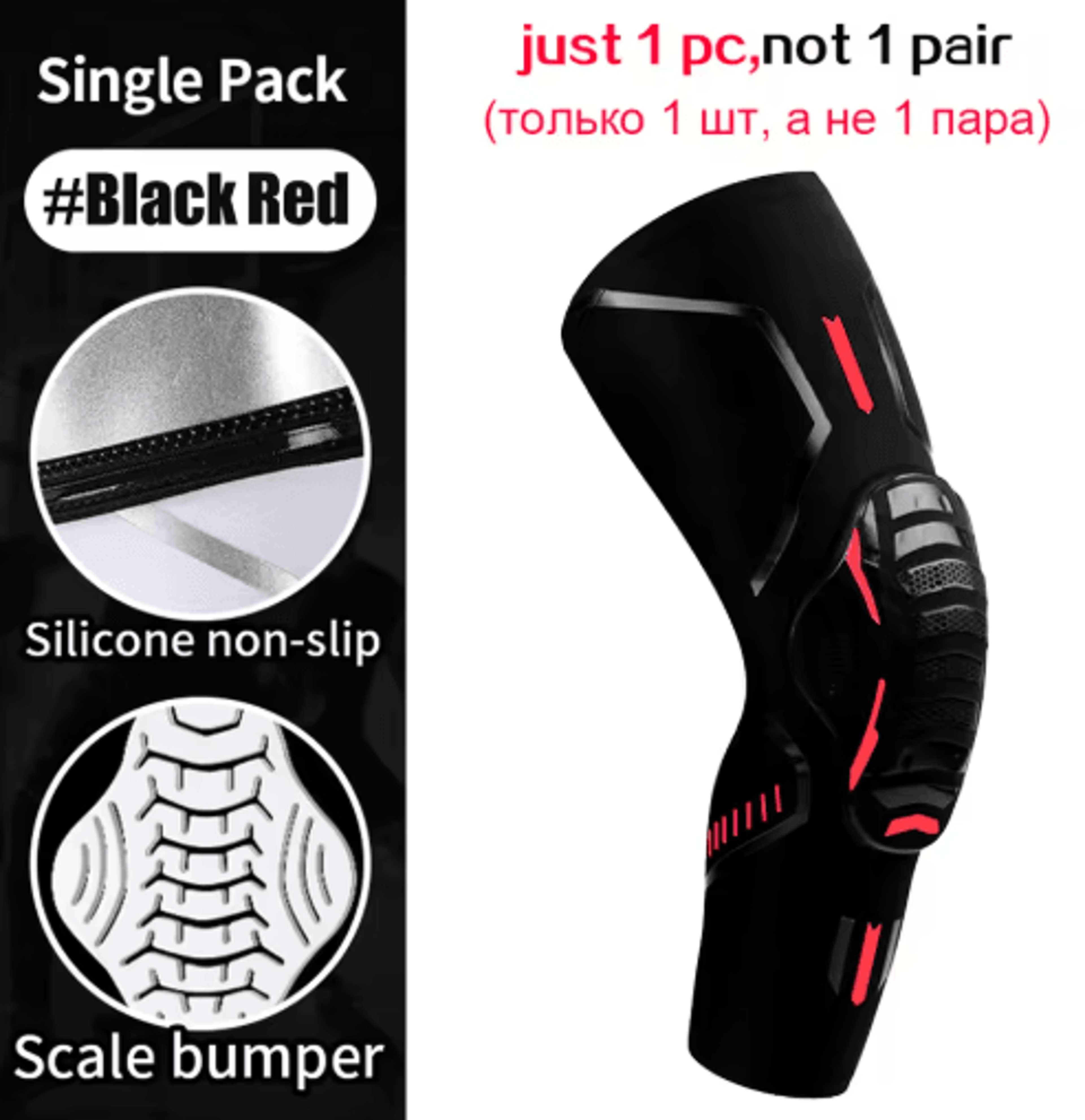 Sports Compression Knee Sleeve  ShockAbsorbing Knee Support For Running Fitness  Everyday Activitie 4