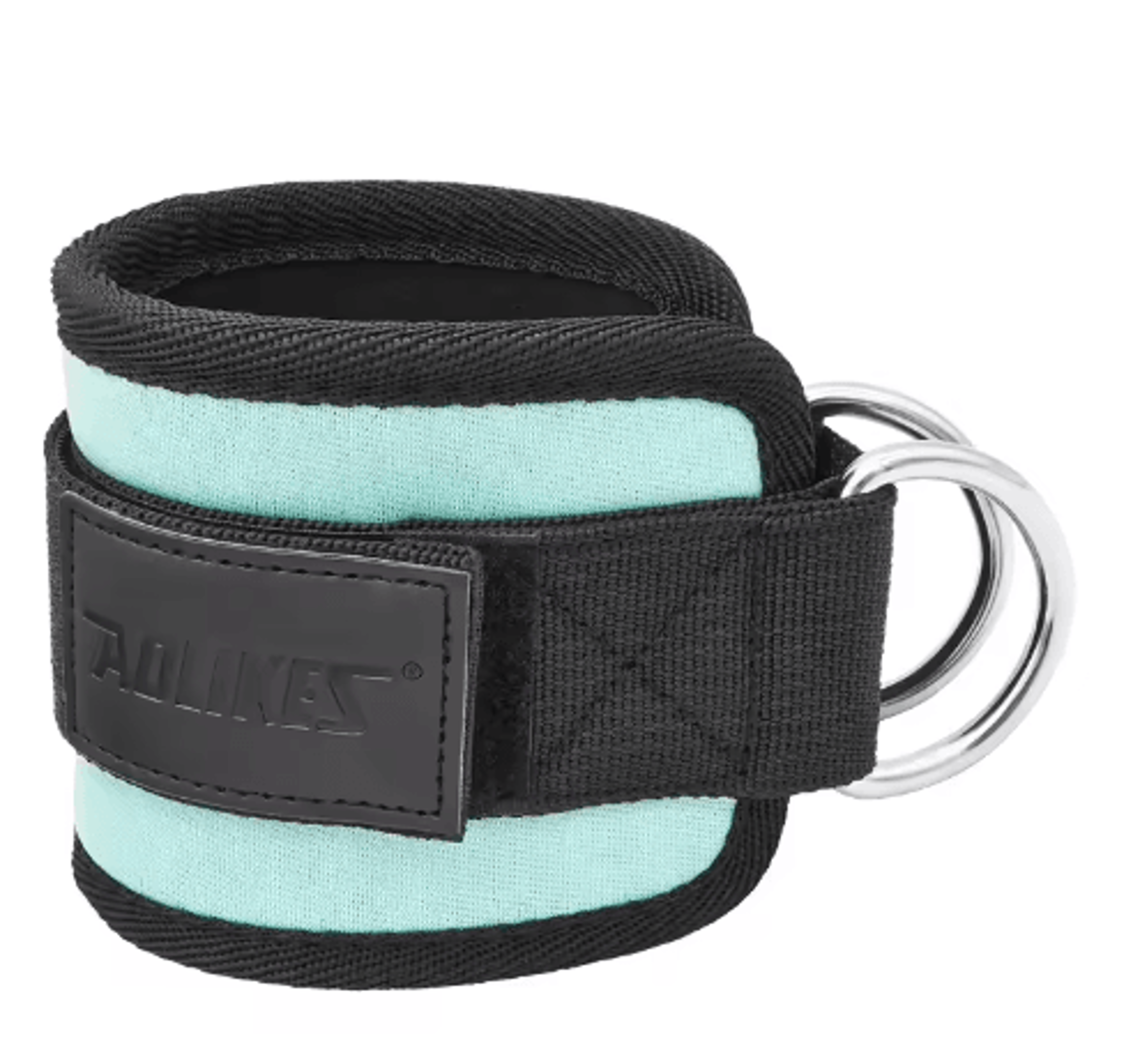 AOLIKES Adjustable DRing Ankle Straps  Padded Cable Machine Cuffs For Glute  Leg Workouts 7