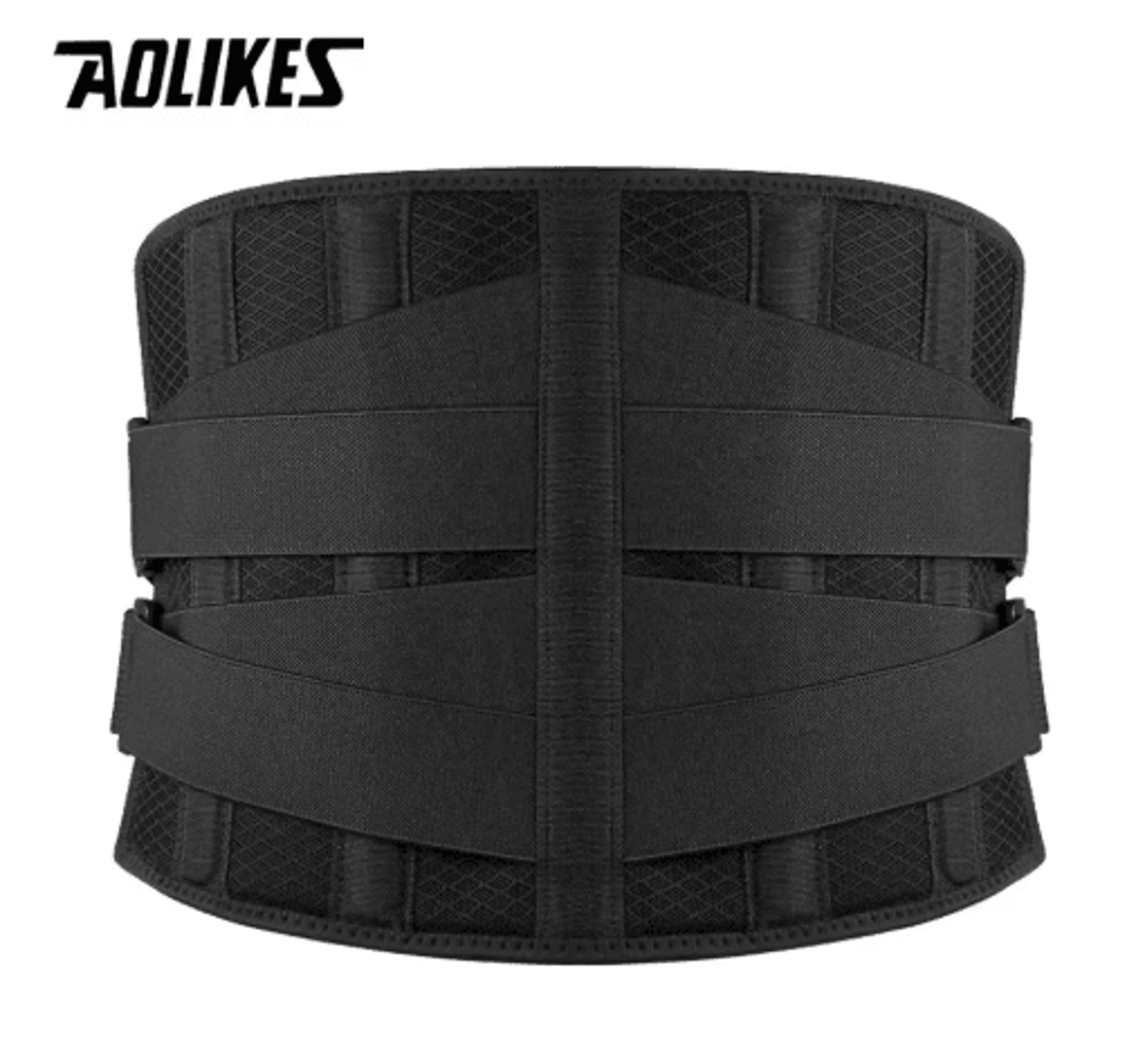 AOLIKES Lower Back Support Belt With 6 Support Stays  Breathable Lumbar Waist Brace For Work Fitnes 4