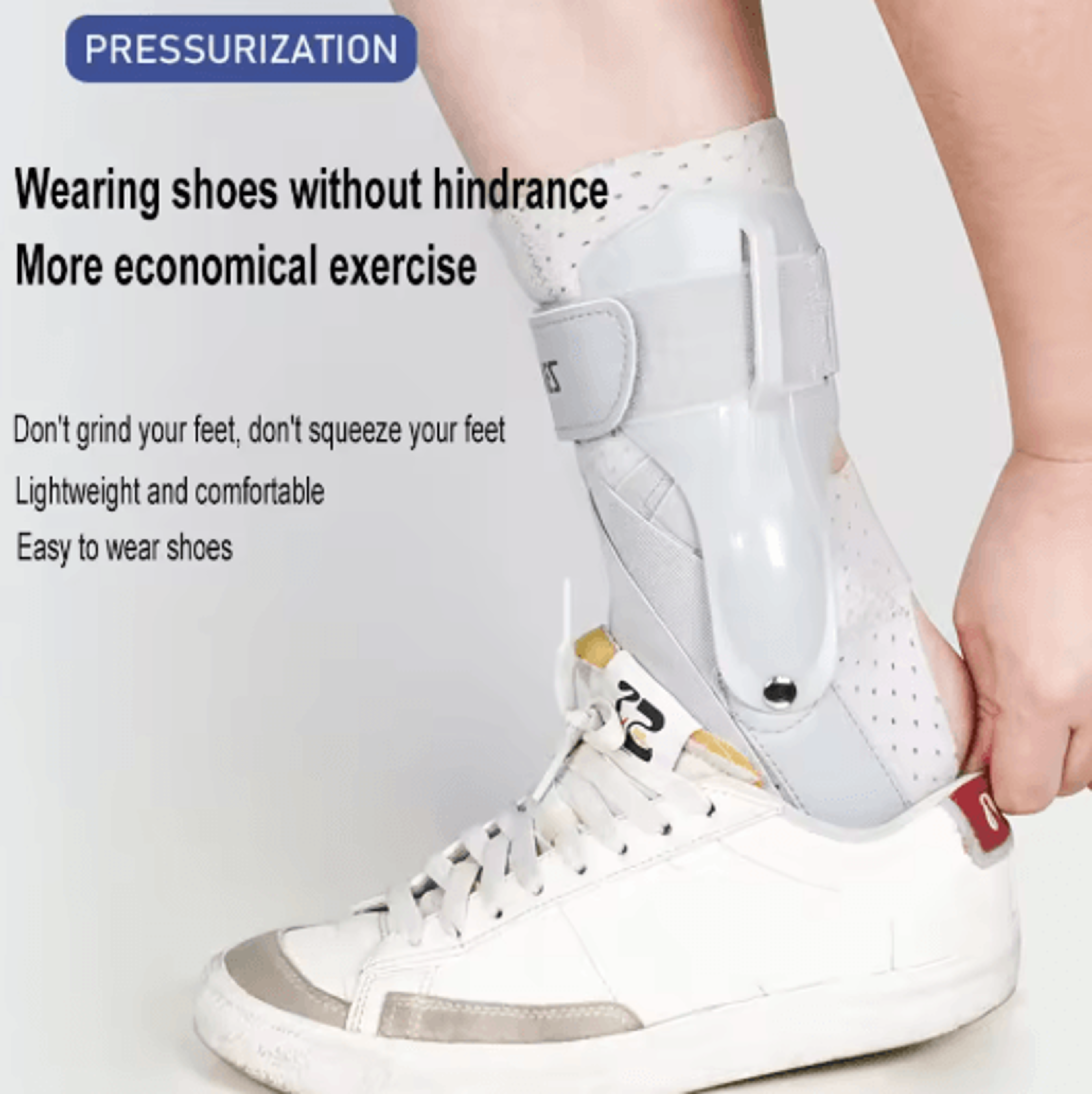 AOLIKES Sports Ankle Compression Sleeve  Breathable Ankle Support For Basketball Running  Everyday  3