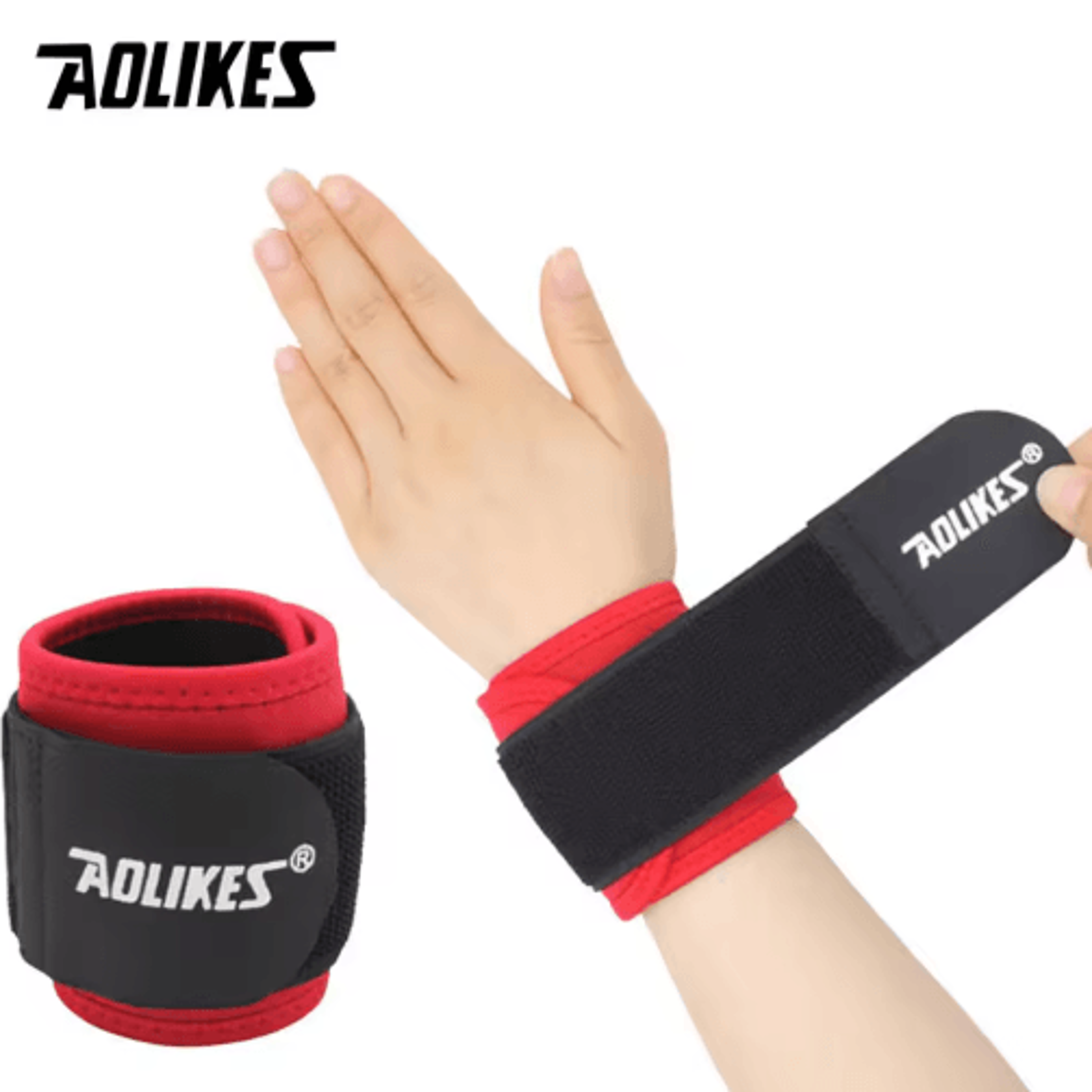 AOLIKES Adjustable Wrist Support Brace  Breathable Wrist Wrap For Gym Sports  Everyday Activities 3