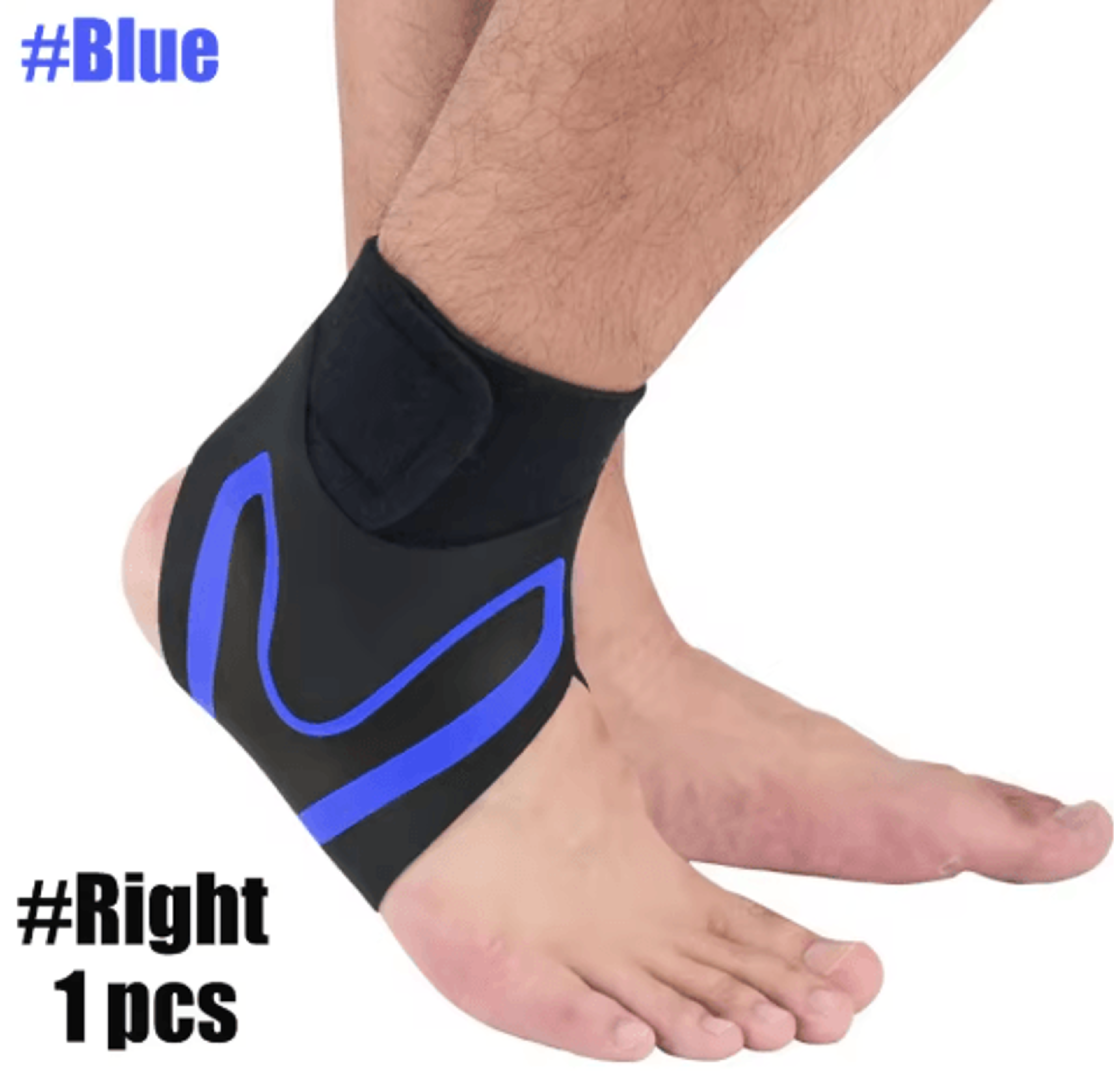 Adjustable Left Or Right Ankle Compression Sleeve  Pressurized Foot And Heel Support Sock 5