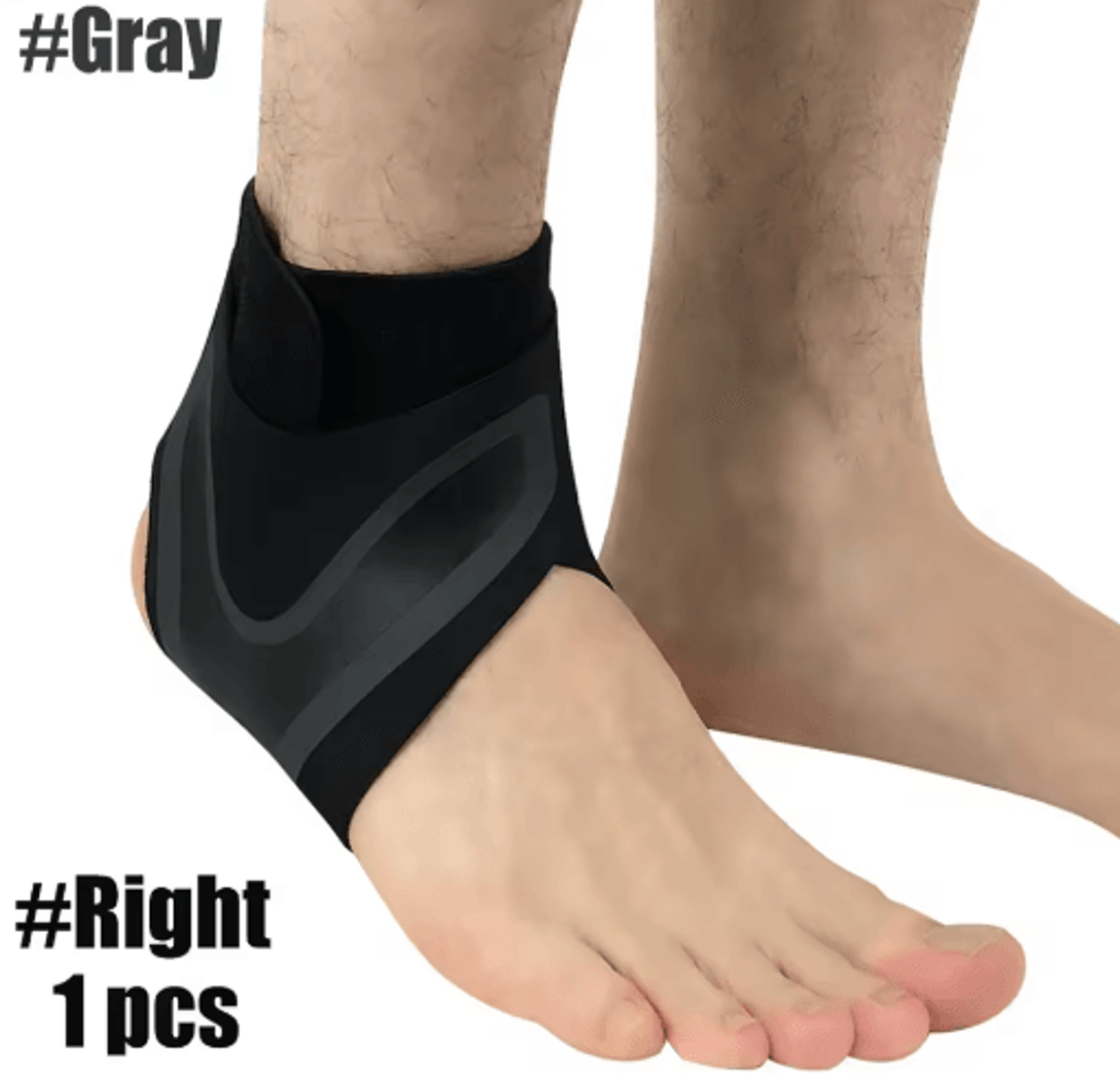 Adjustable Left Or Right Ankle Compression Sleeve  Pressurized Foot And Heel Support Sock 12