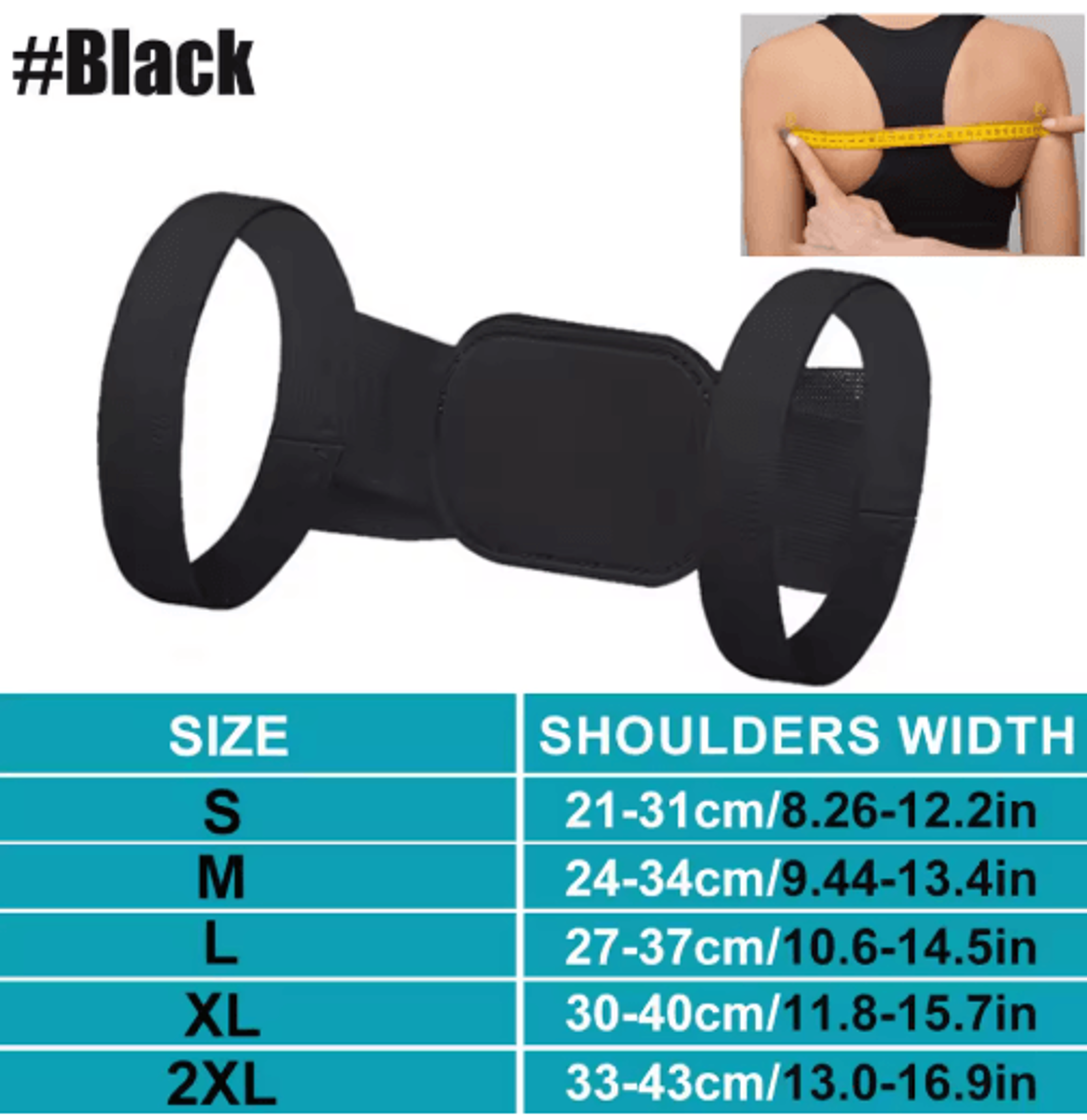 Adjustable Back Posture Corrector Belt For Shoulder Neck  Spine Support 1
