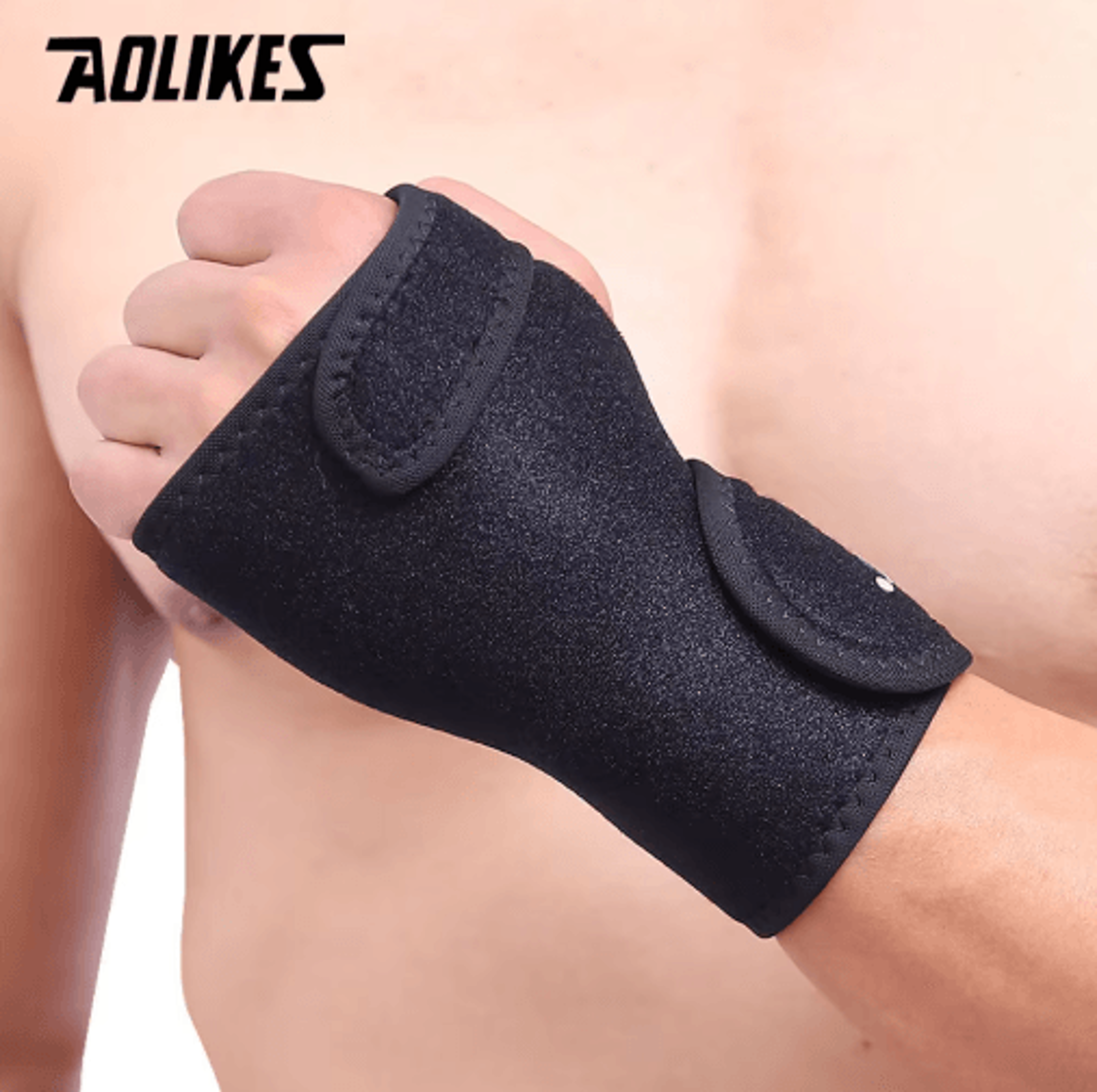 AOLIKES Weight Lifting Wrist Straps  Adjustable Wrist Support Wraps For Gym Training  Sports 3