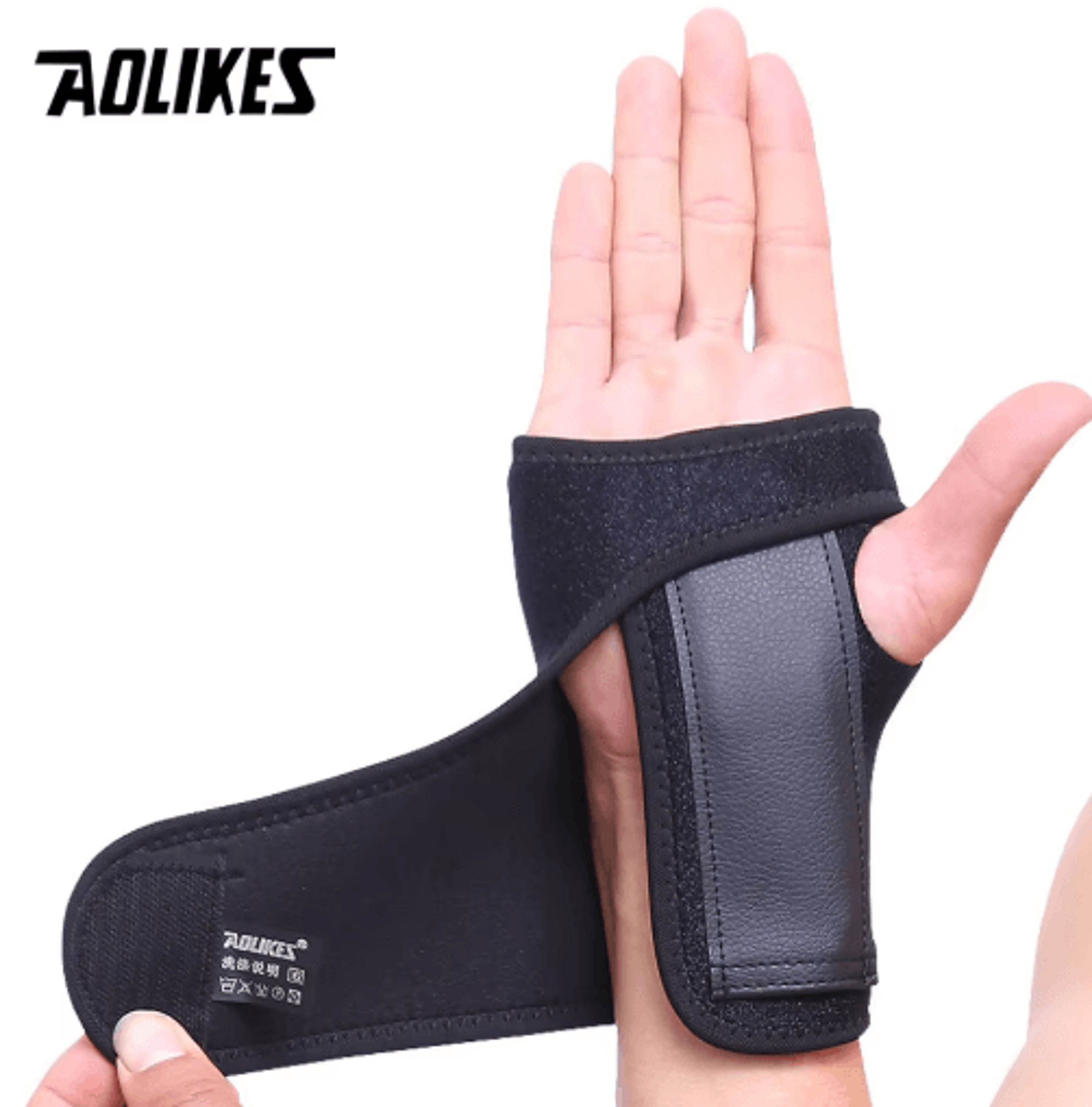 AOLIKES Weight Lifting Wrist Straps  Adjustable Wrist Support Wraps For Gym Training  Sports 0