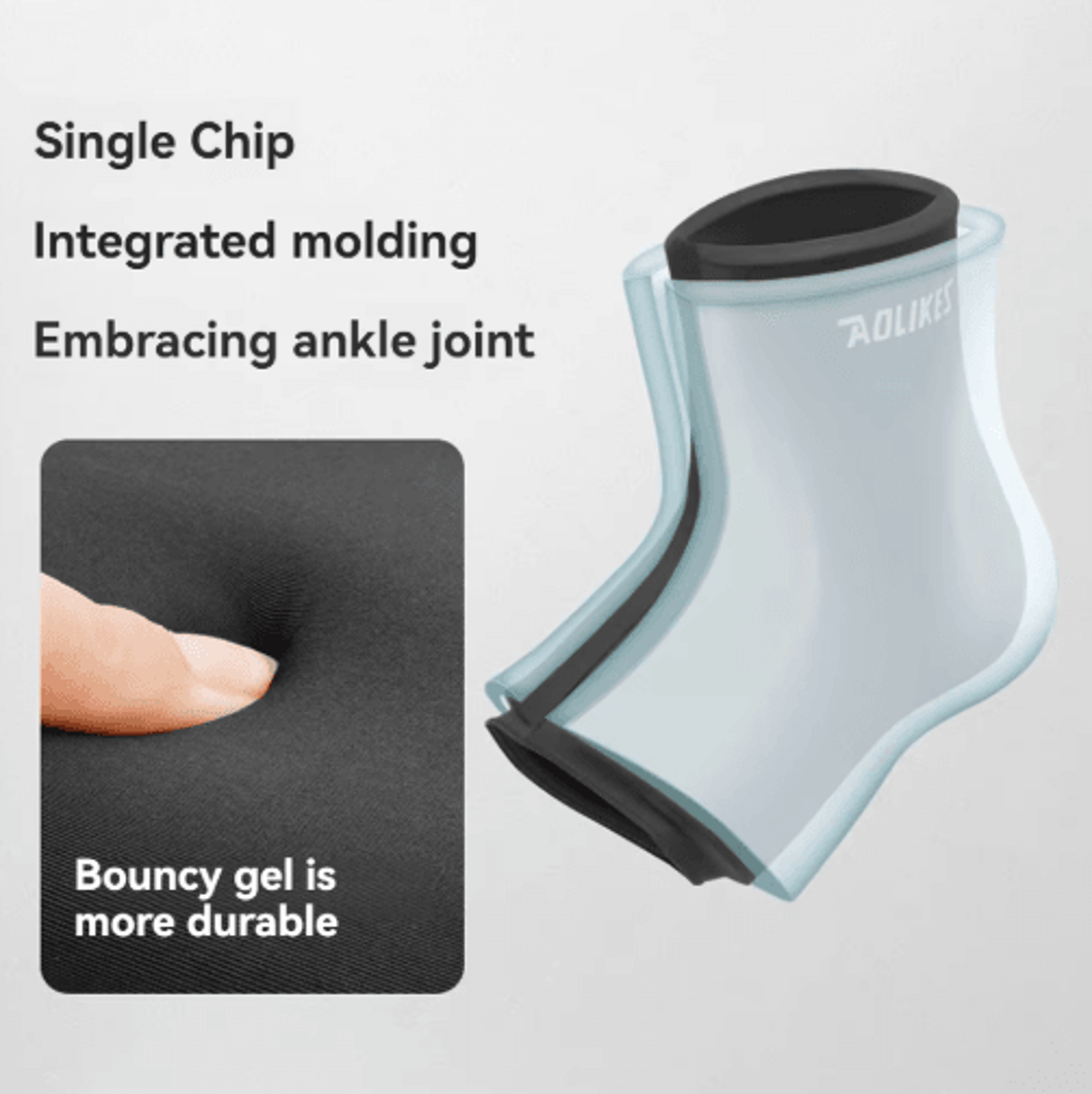 AOLIKES Hot  Cold Gel Ankle Sleeve  Reusable Gel Ankle Wrap For Cooling  Warming Comfort 4