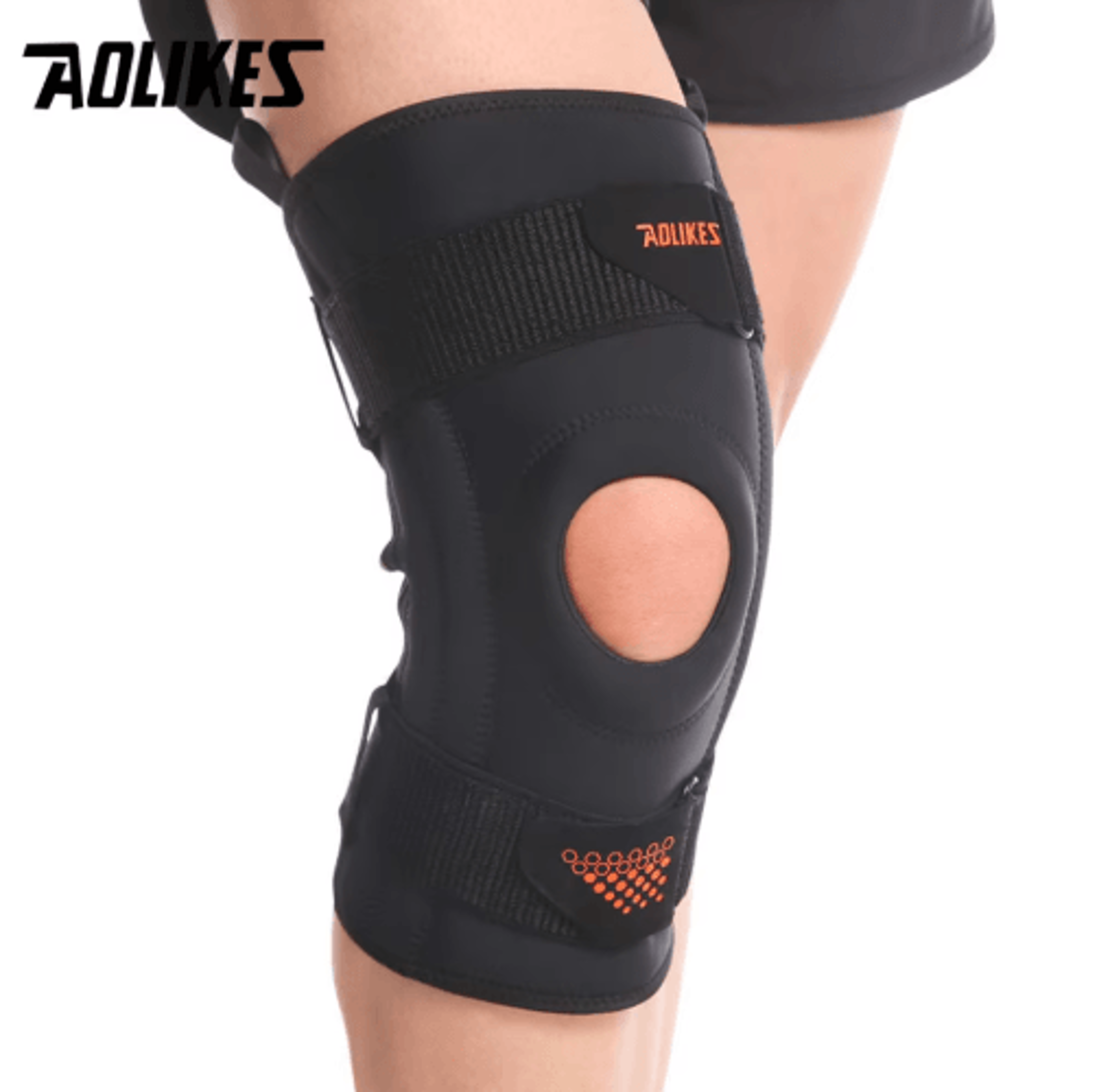 AOLIKES Knee Brace For Knee Pain  Knee Support With Side Stabilizers  Patella Gel Pads For Men  Wom 6