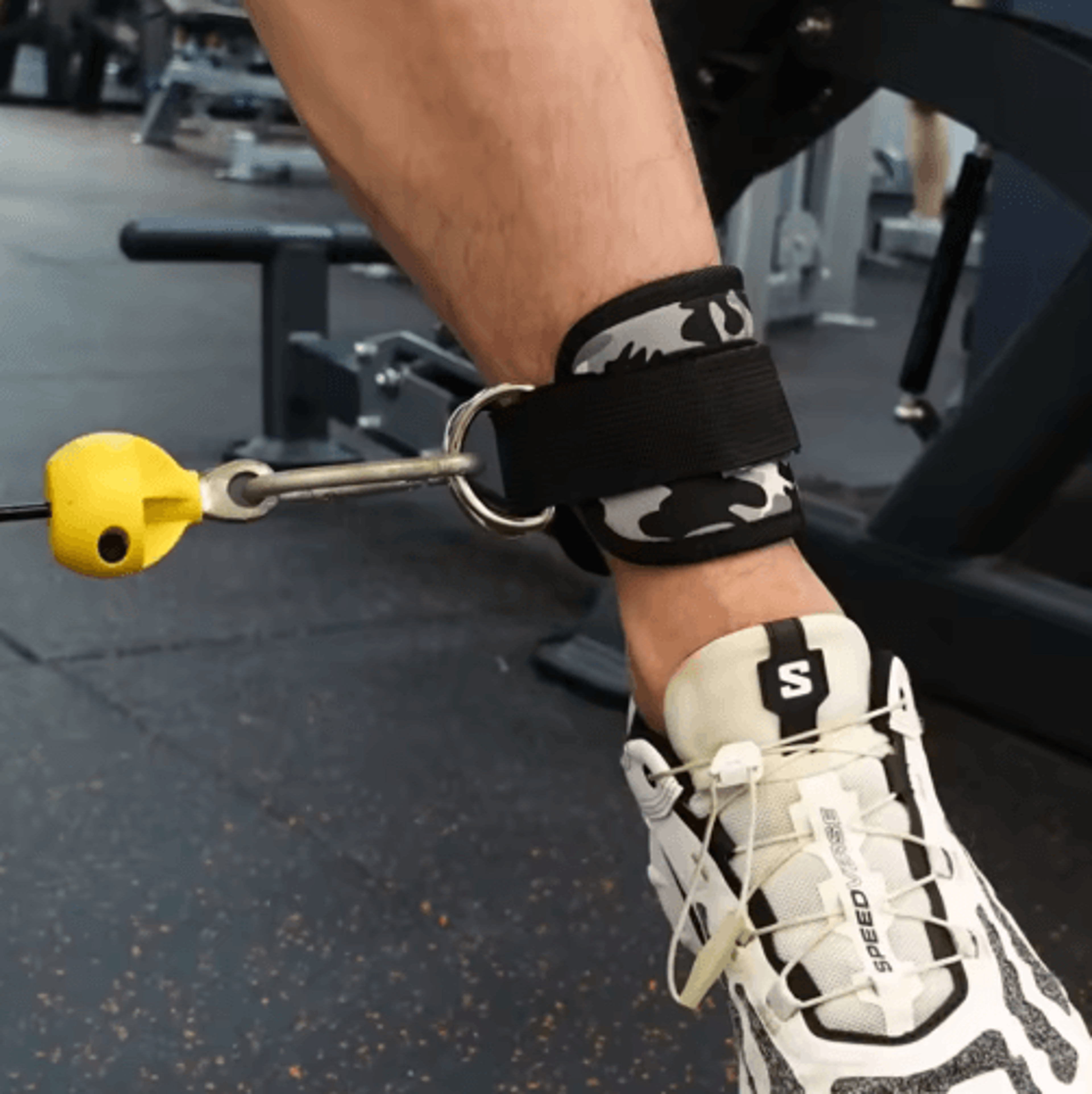 AOLIKES Ankle Straps For Cable Machine  Adjustable Padded Cable Ankle Straps For Glute Kickbacks  L 5