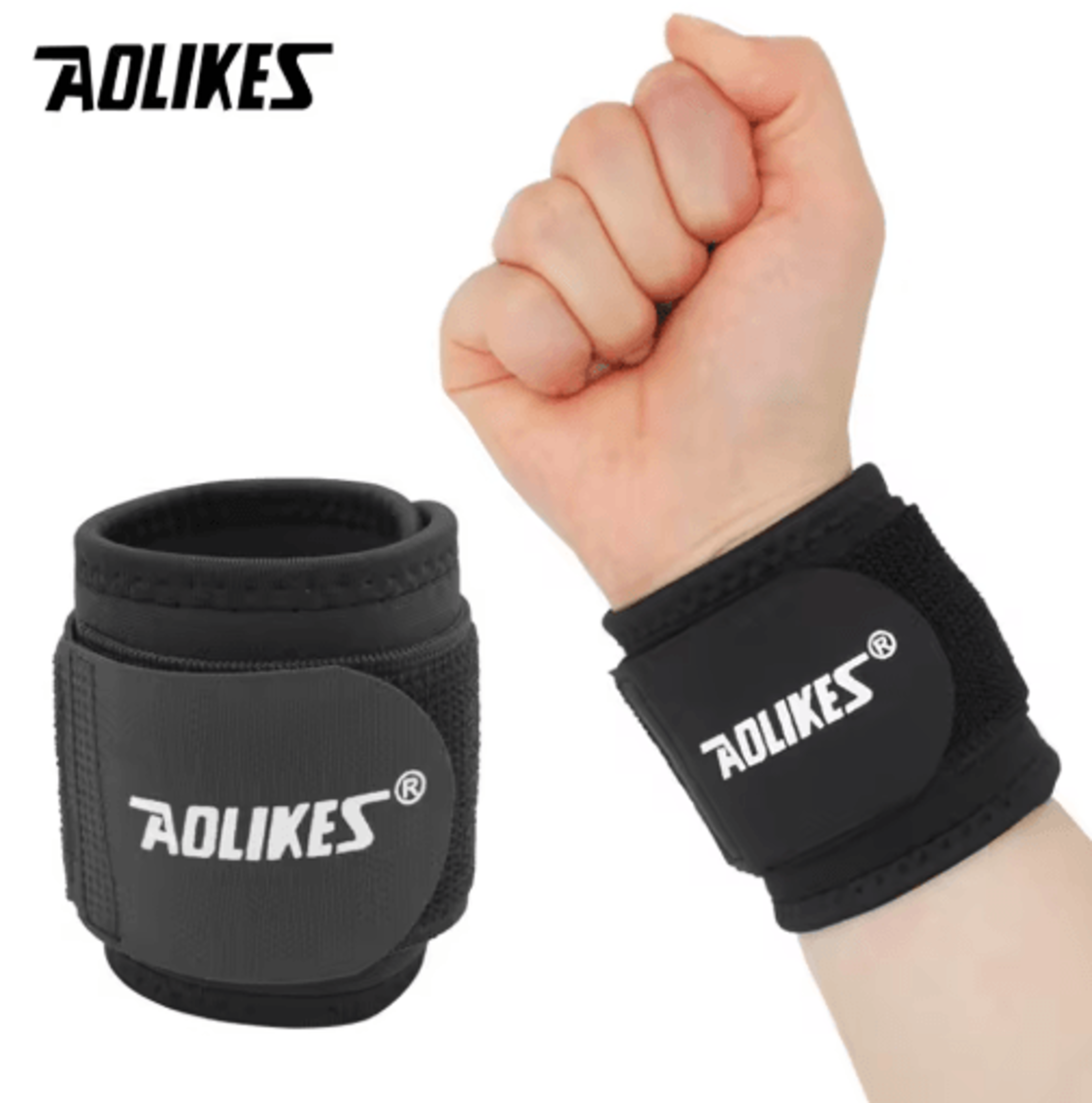 AOLIKES Adjustable Wrist Support Brace  Compression Wrist Wrap For Sports Gym  Everyday Wrist Stabi 9