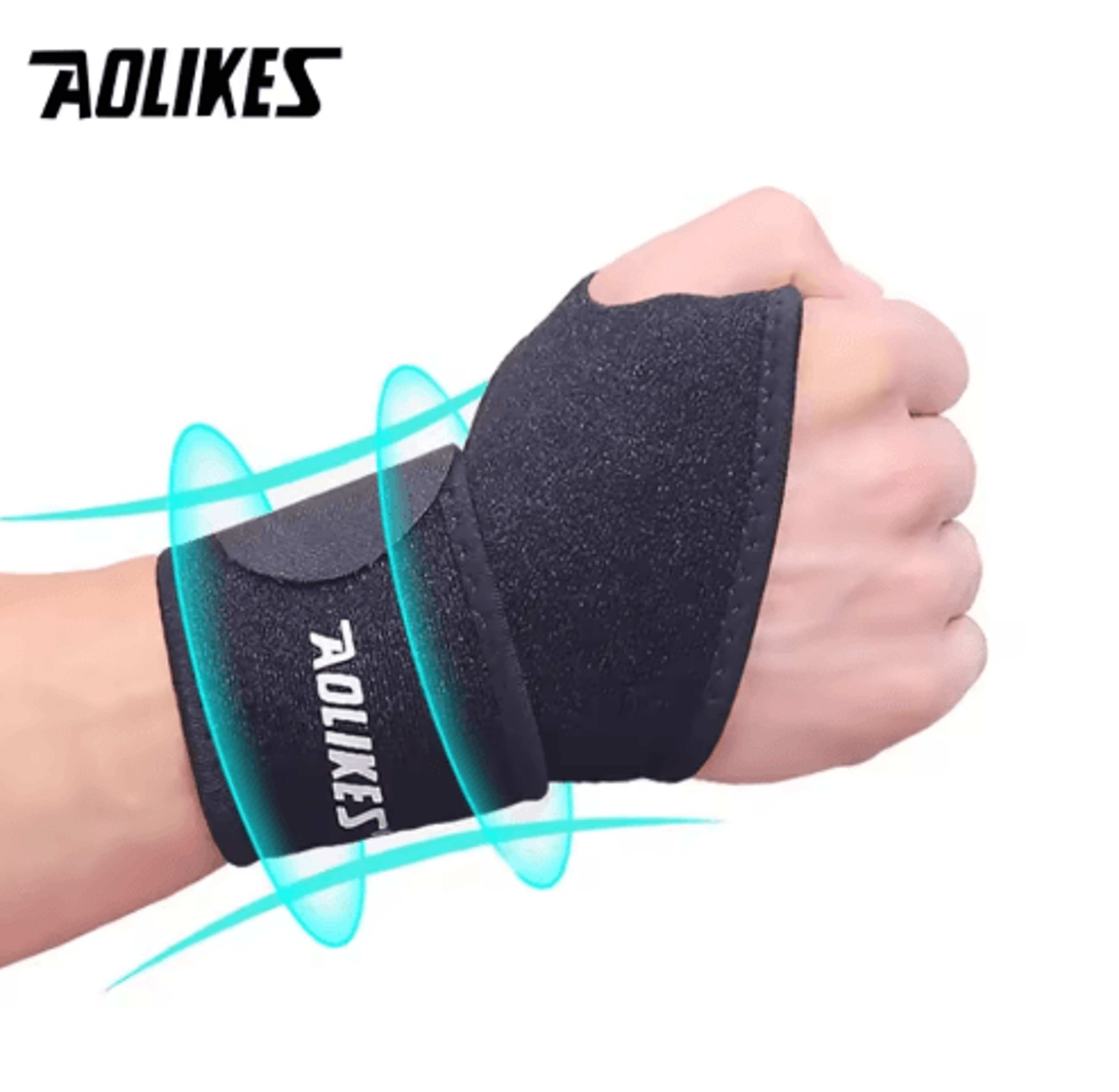 AOLIKES Adjustable Wrist Support Brace  Compression Wrist Wrap For Sports Gym  Everyday Wrist Stabi 19