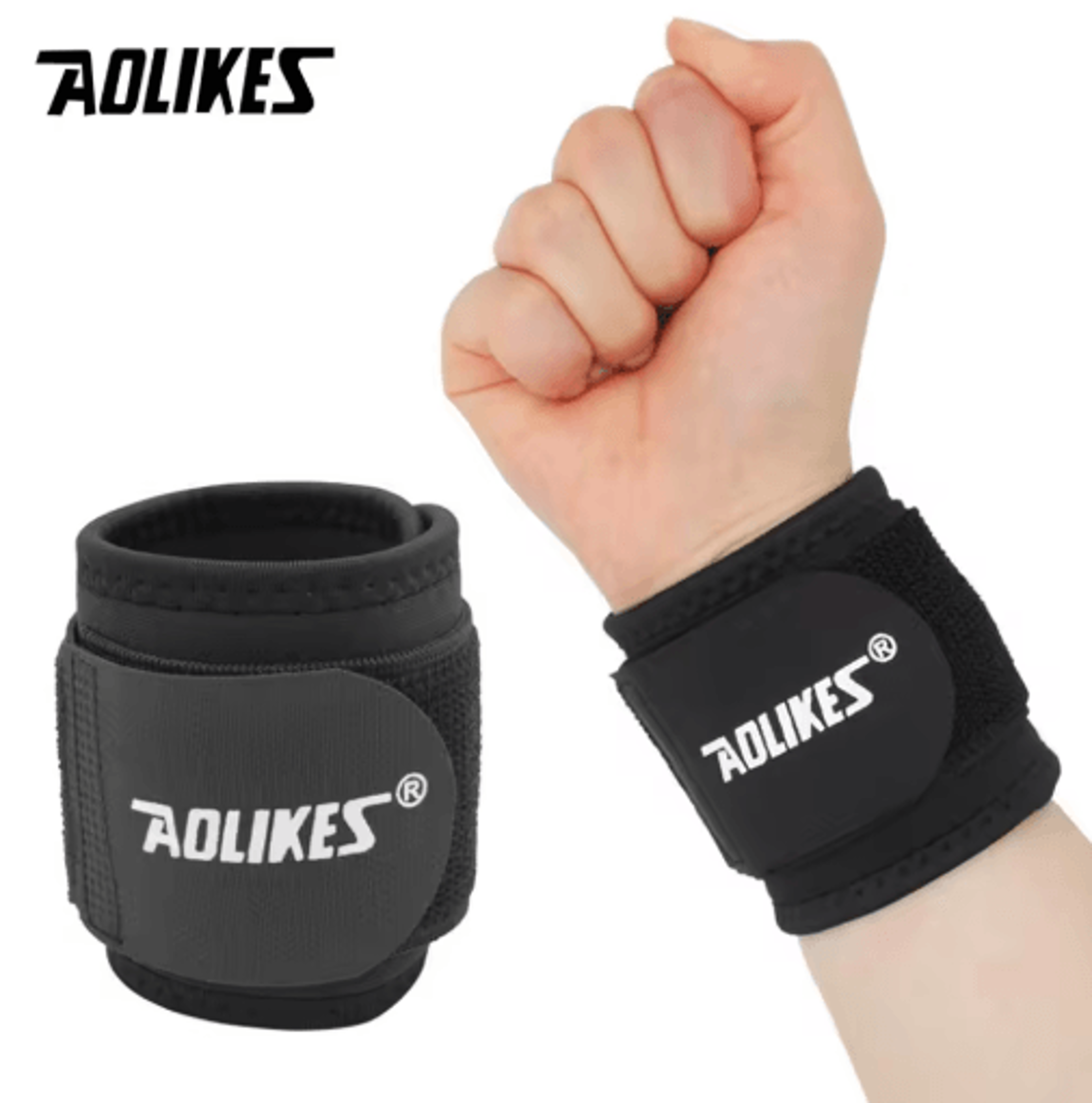AOLIKES Wrist Compression Strap  Wrist Brace  Adjustable Wrist Support For Fitness Weightlifting Ca 5