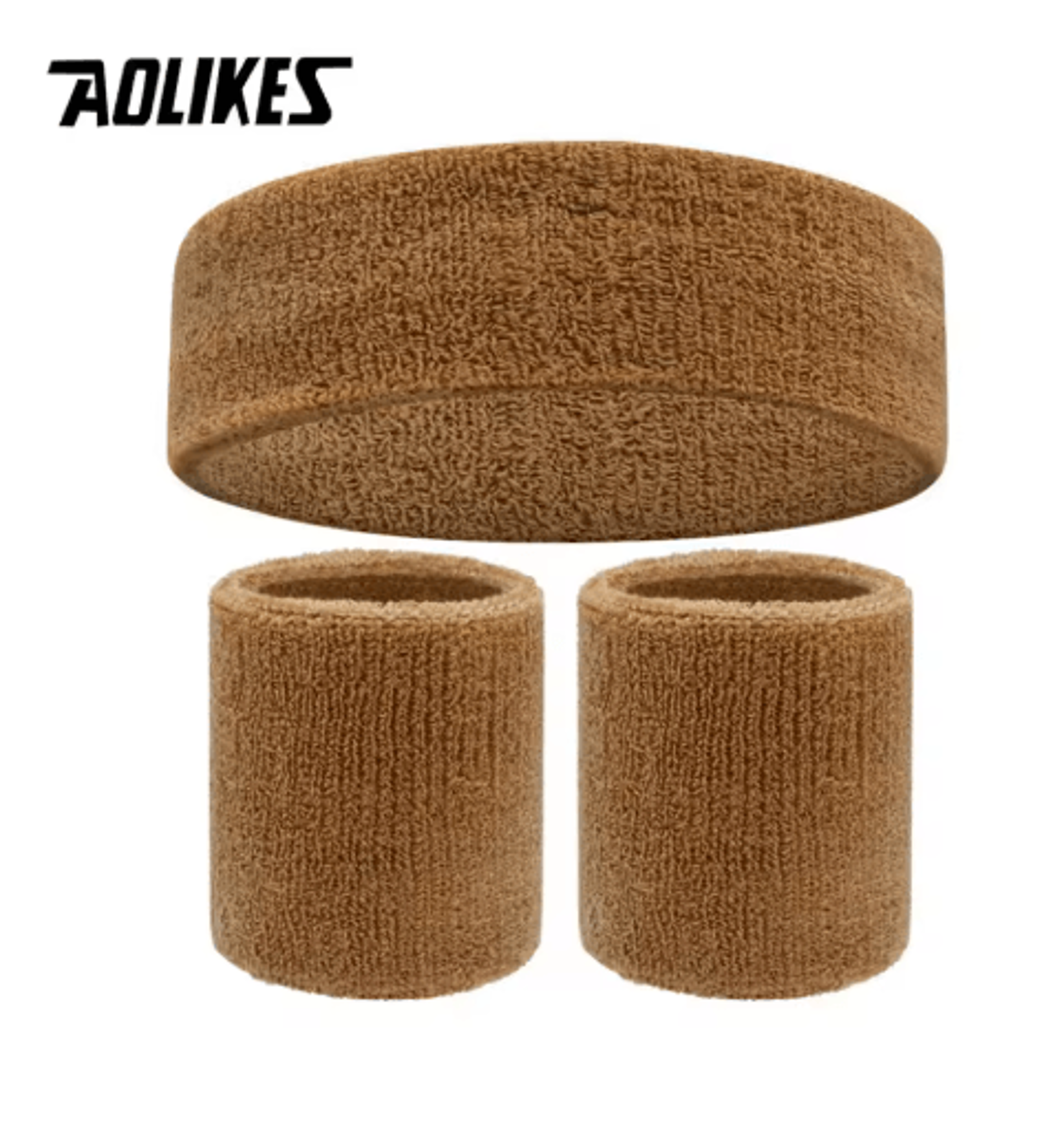 AOLIKES Sports Headband And Wristband Set  Sweatband Set For Men For Basketball Athletics Gym Worko 17
