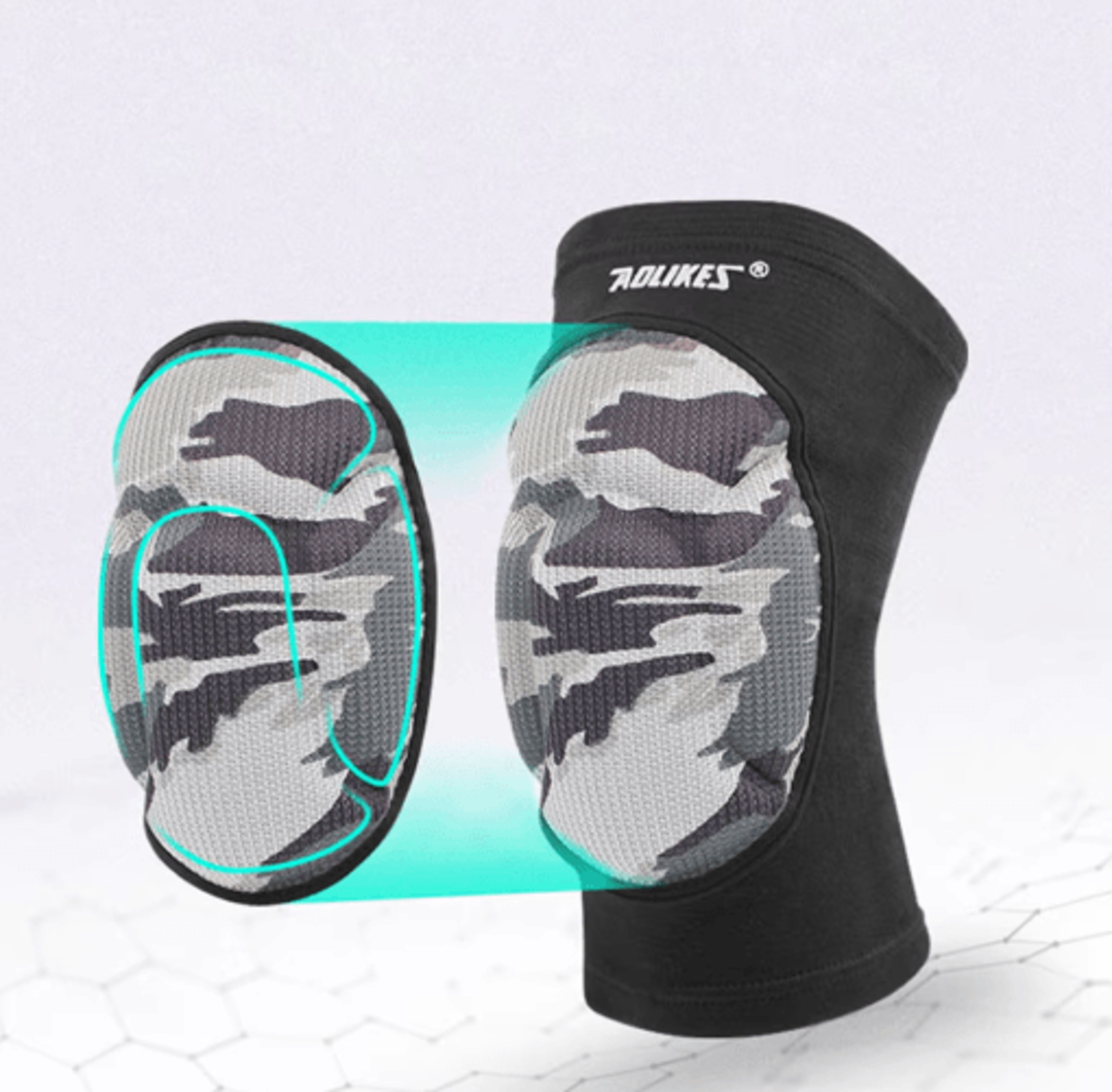 AOLIKES Volleyball Knee Pads  Protective Knee Pads With Thick Sponge Cushioning For Volleyball Wres 10