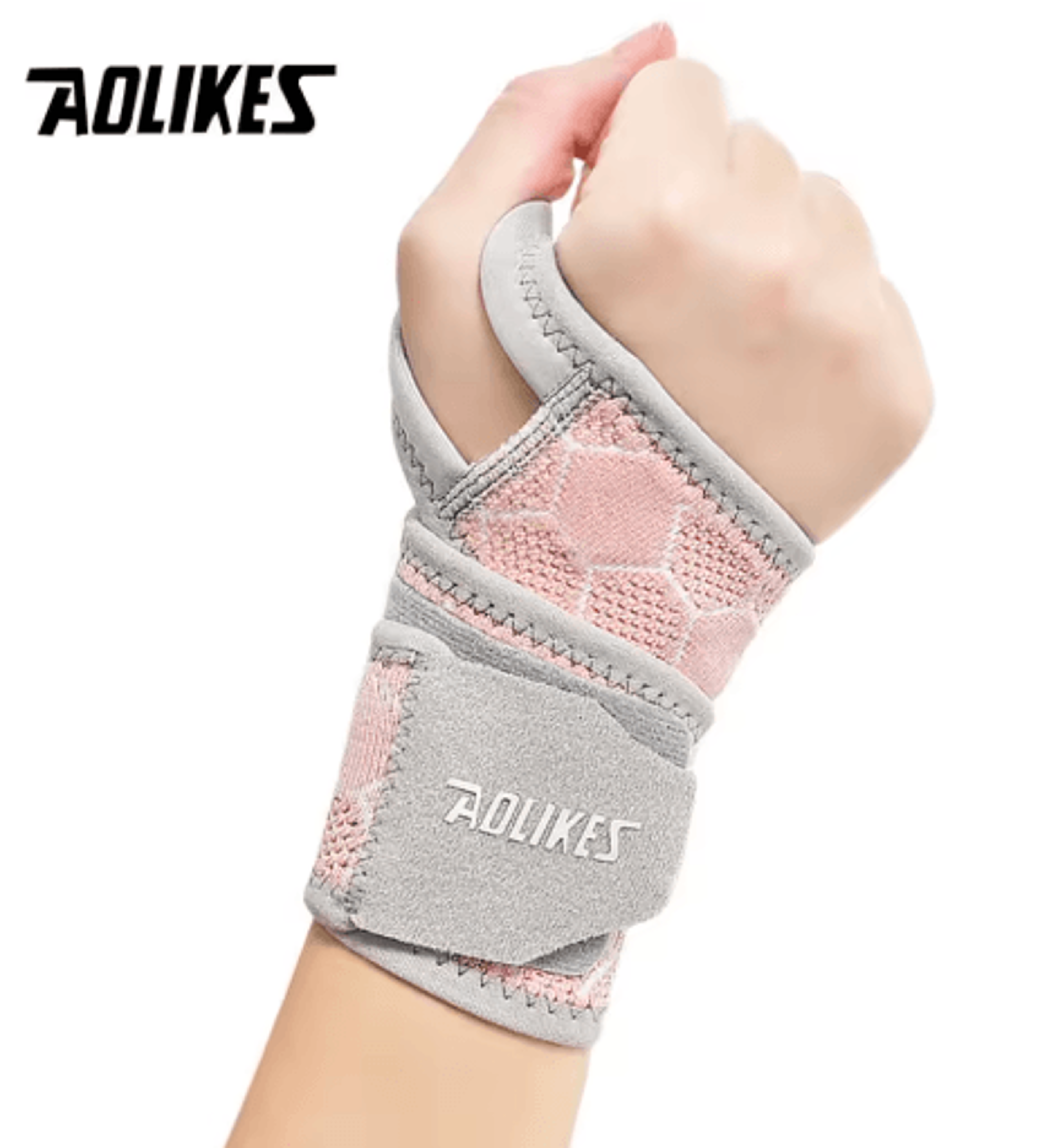 AOLIKES Compression Wrist Brace  Adjustable Wrist Support For Right  Left Hand Lightweight Wrist Gu 5