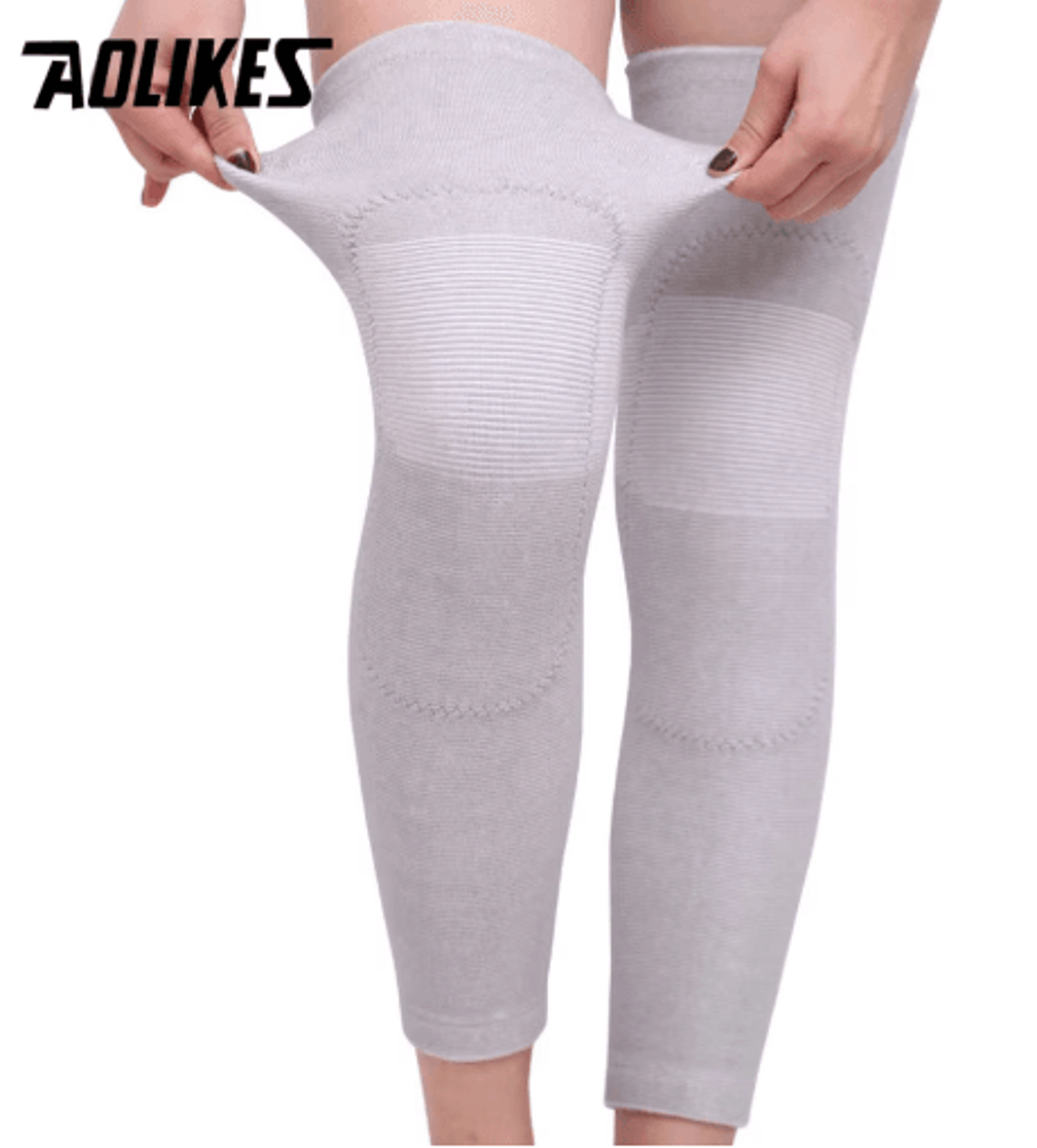 AOLIKES Long Knee Pads  Compression Knee Sleeves With Calf Support For Sports  Outdoor Activities 1 7
