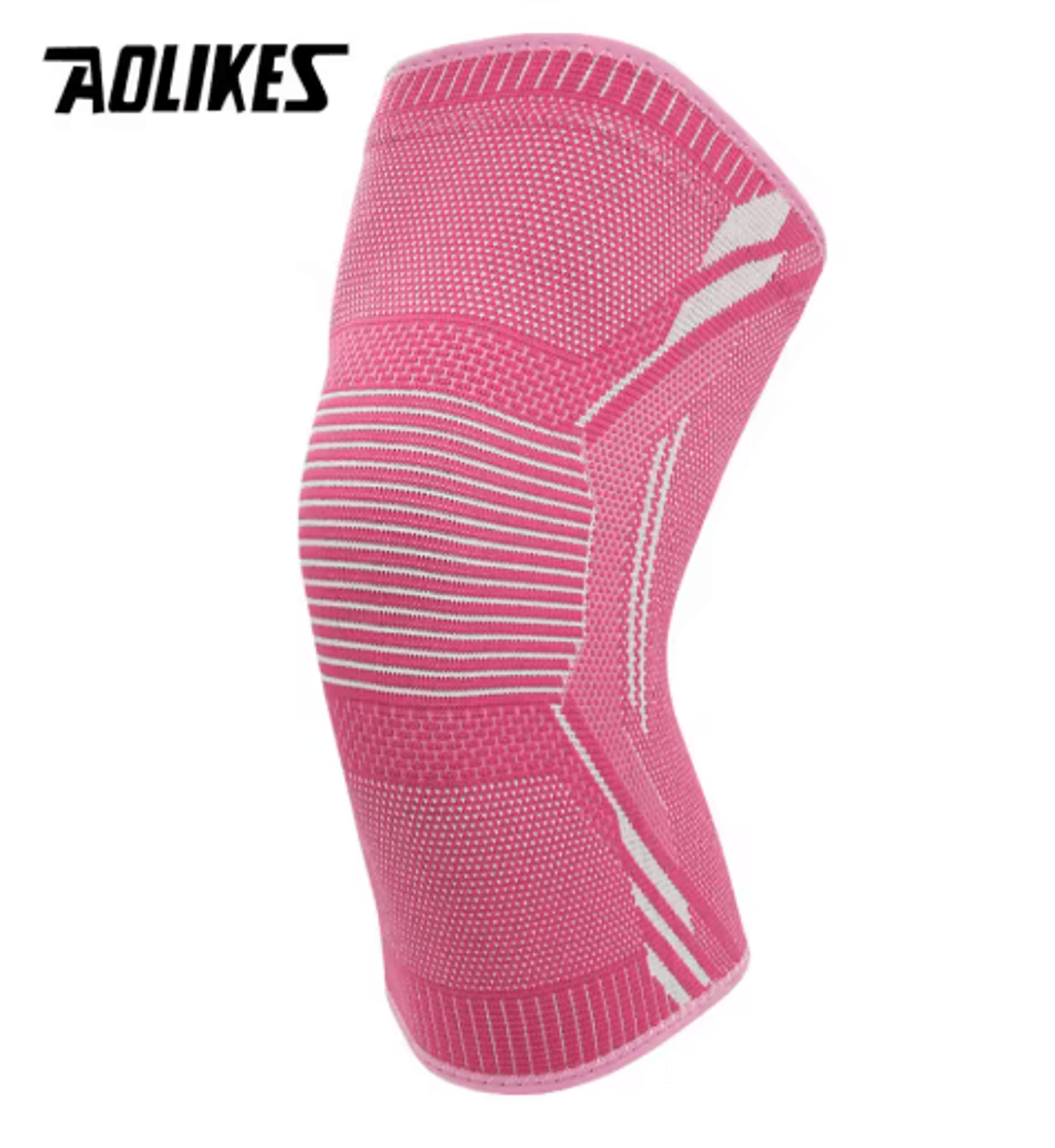 AOLIKES Sport Knee Support Brace  Compression Knee Sleeve NonSlip Knee Brace For Running Cycling  F 4