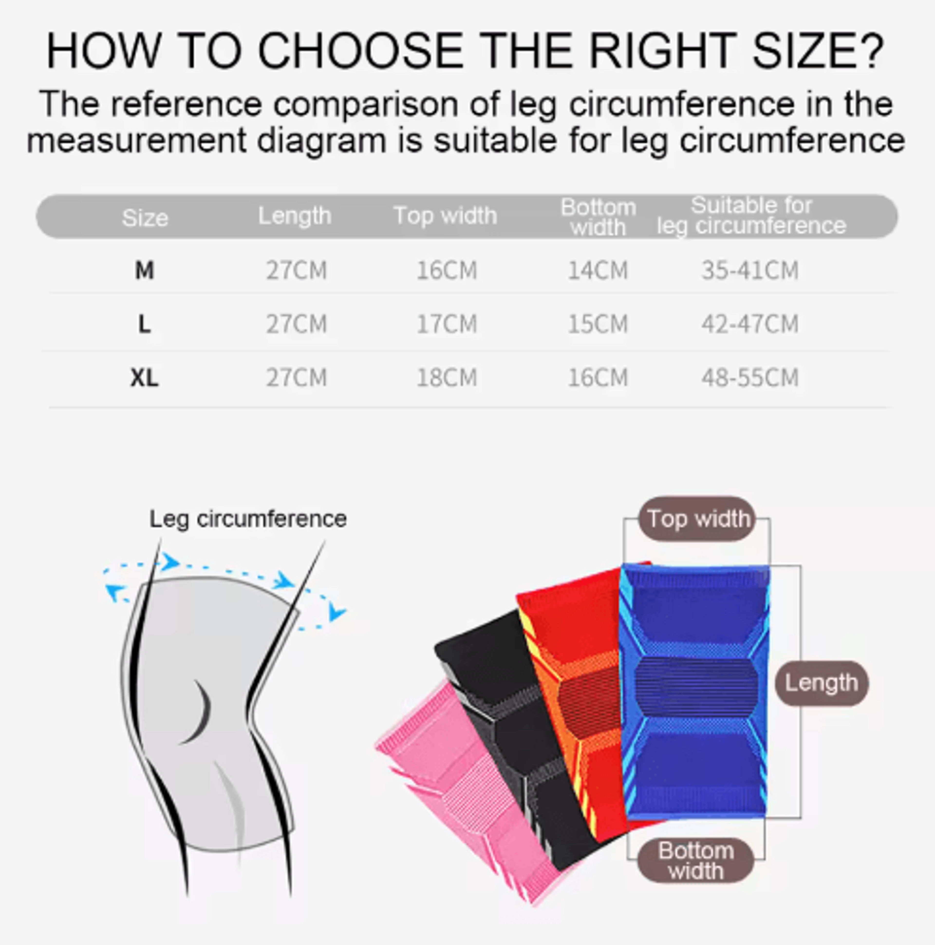 AOLIKES Sport Knee Support Brace  Compression Knee Sleeve NonSlip Knee Brace For Running Cycling  F 5