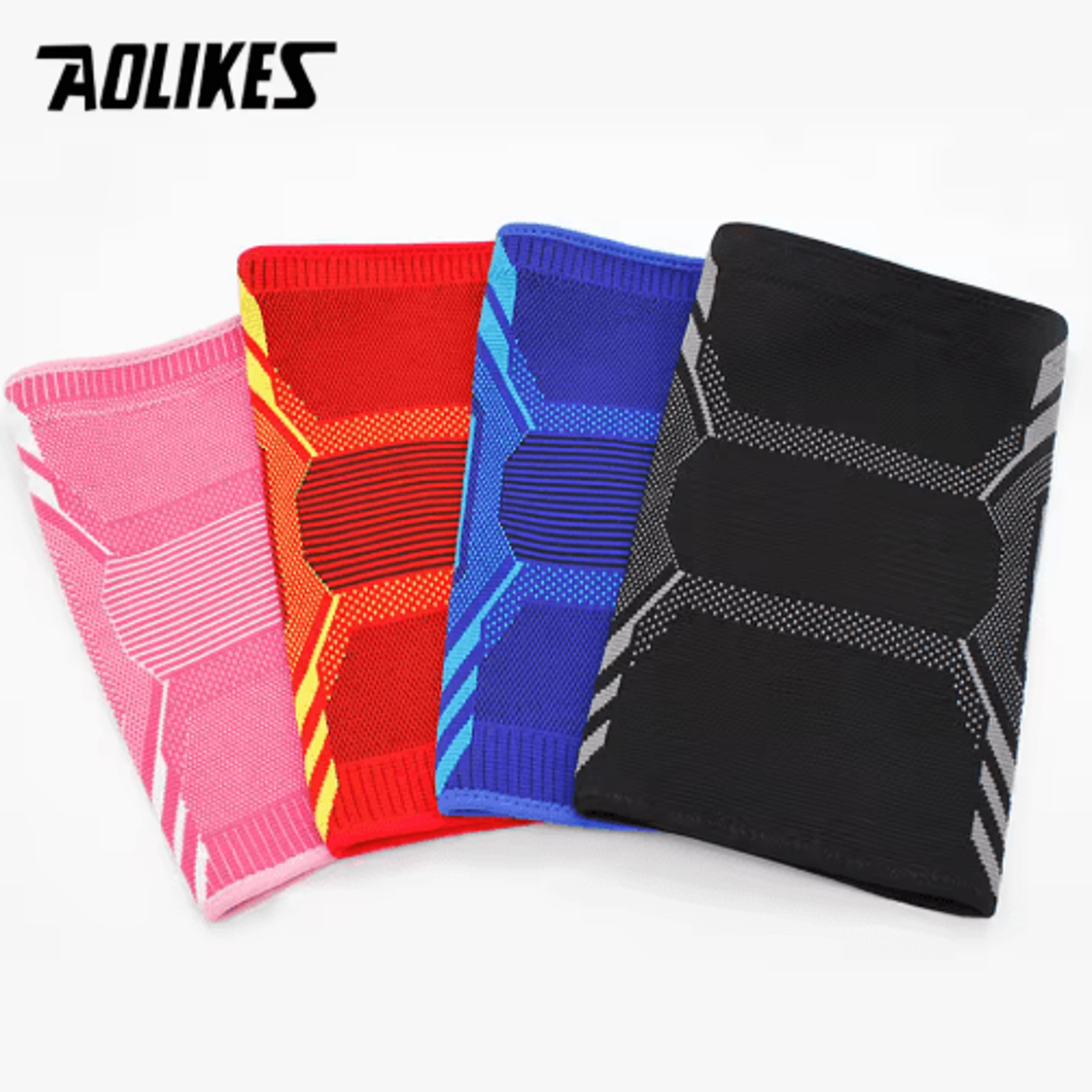 AOLIKES Sport Knee Support Brace  Compression Knee Sleeve NonSlip Knee Brace For Running Cycling  F 6