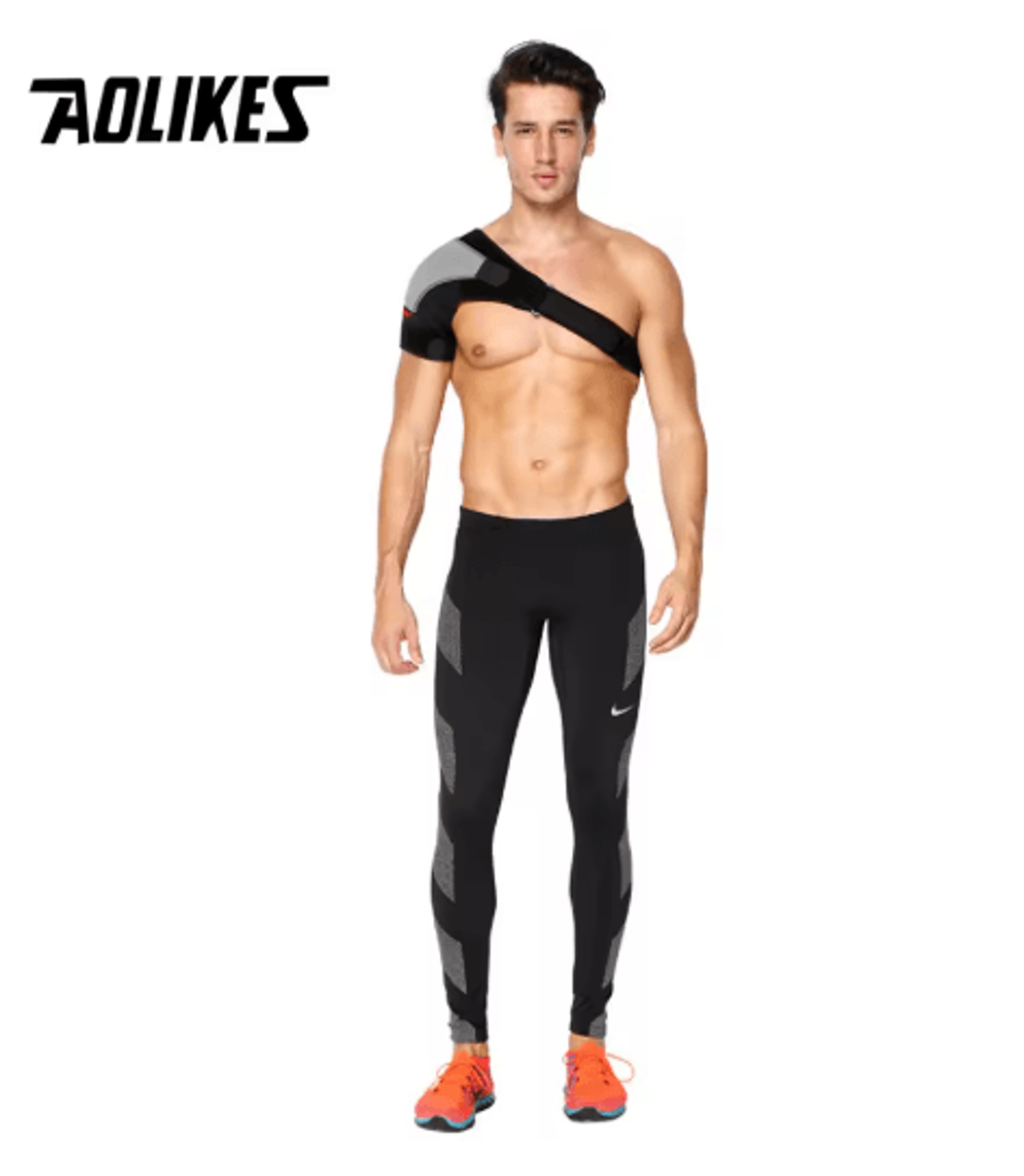 AOLIKES Shoulder Stability Brace  Adjustable Shoulder Support With Pressure Pad For Sports  Everyda 3