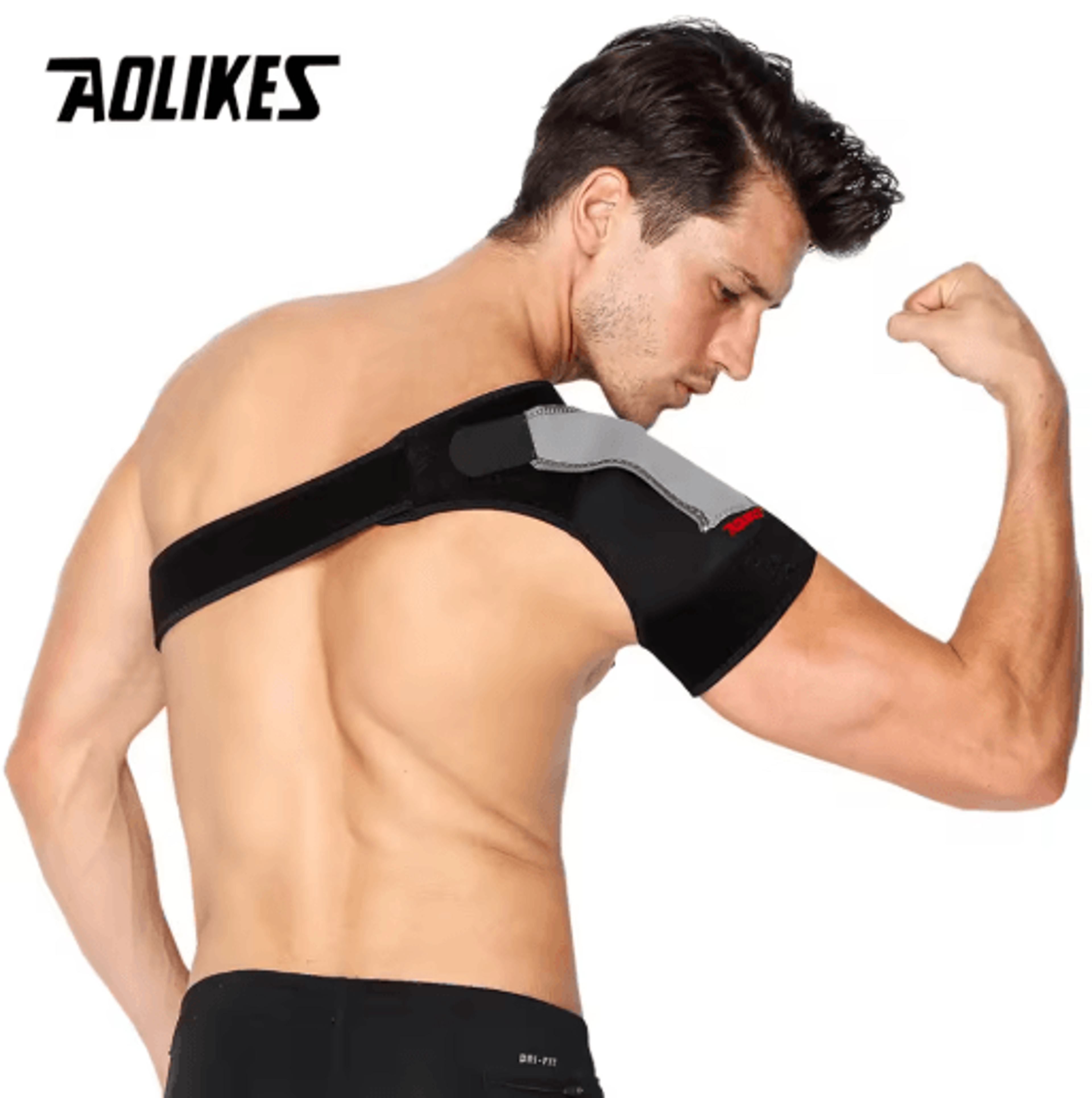 AOLIKES Shoulder Stability Brace  Adjustable Shoulder Support With Pressure Pad For Sports  Everyda 4