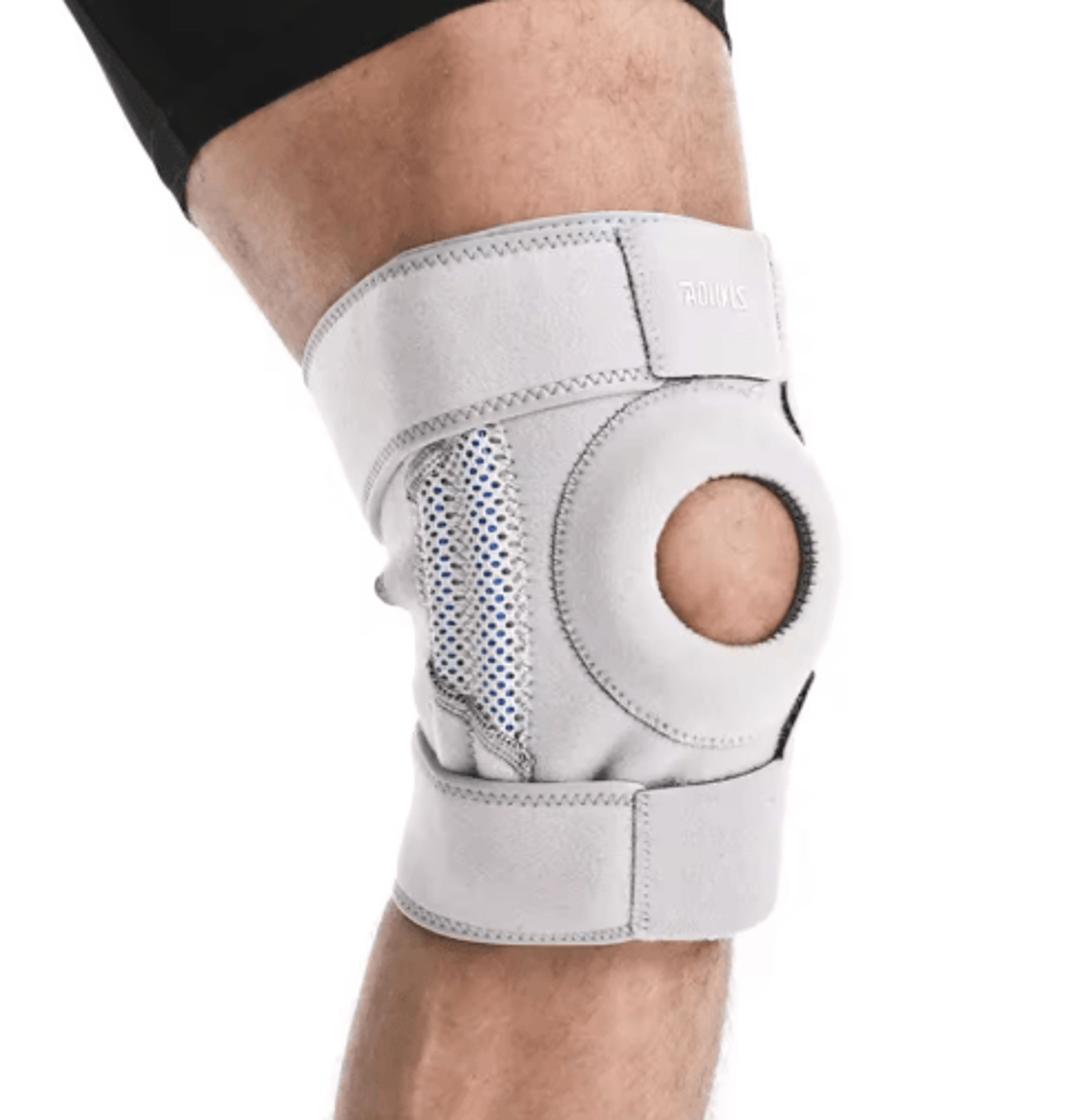 AOLIKES Knee Brace With Side Stabilizers  Patella Knee Support With Gel Pads For Sports Training  D 4